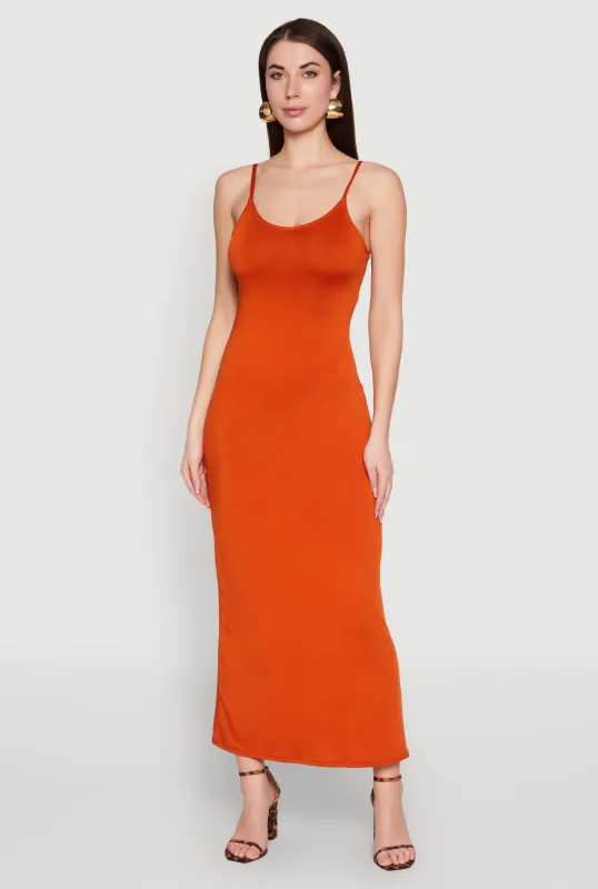 Scoop Neck Cami Maxi Dress sold by Rainbow
