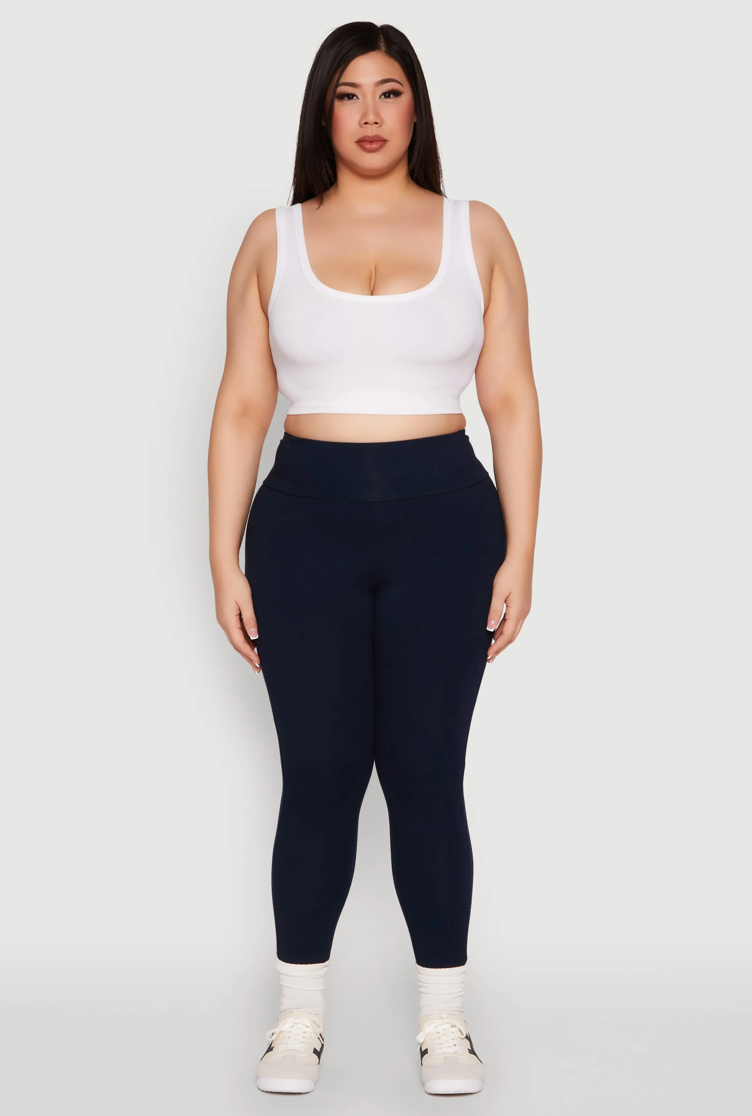 Plus Size Side Pocket High Waisted Leggings sold by Rainbow product image thumbnail 2