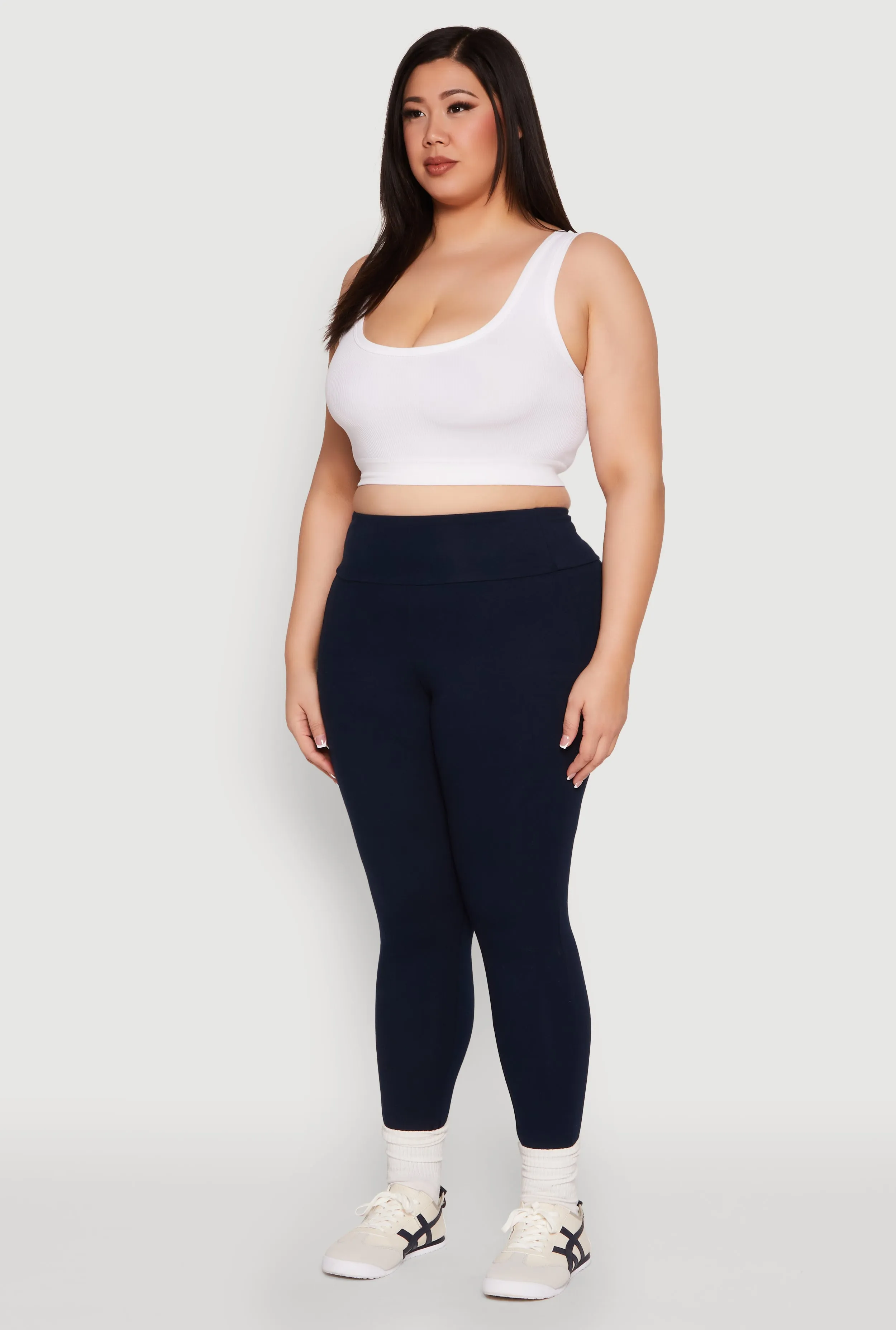 Plus Size Side Pocket High Waisted Leggings sold by Rainbow product image thumbnail 3