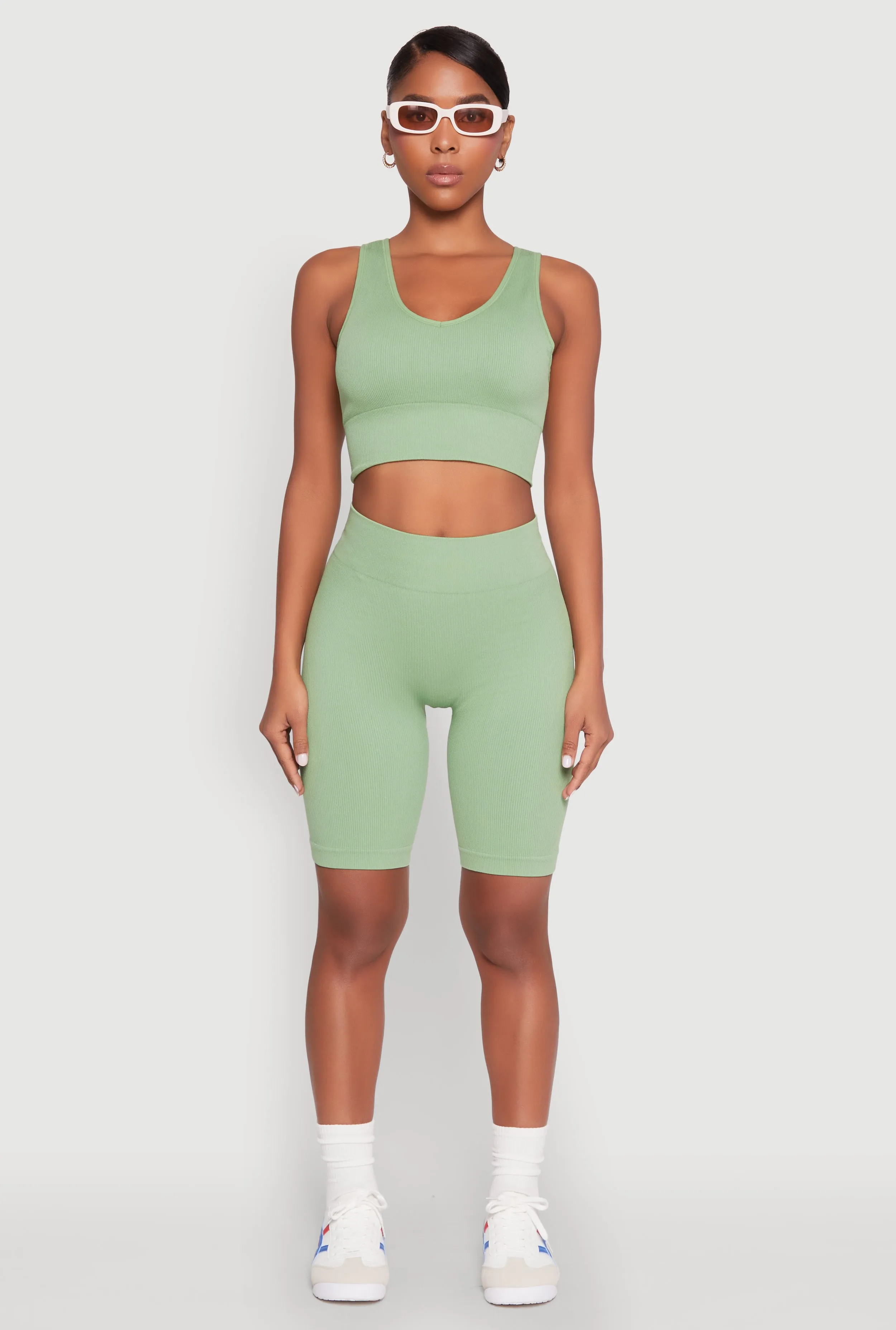 Seamless Cropped Tank Top sold by Rainbow product image thumbnail 3