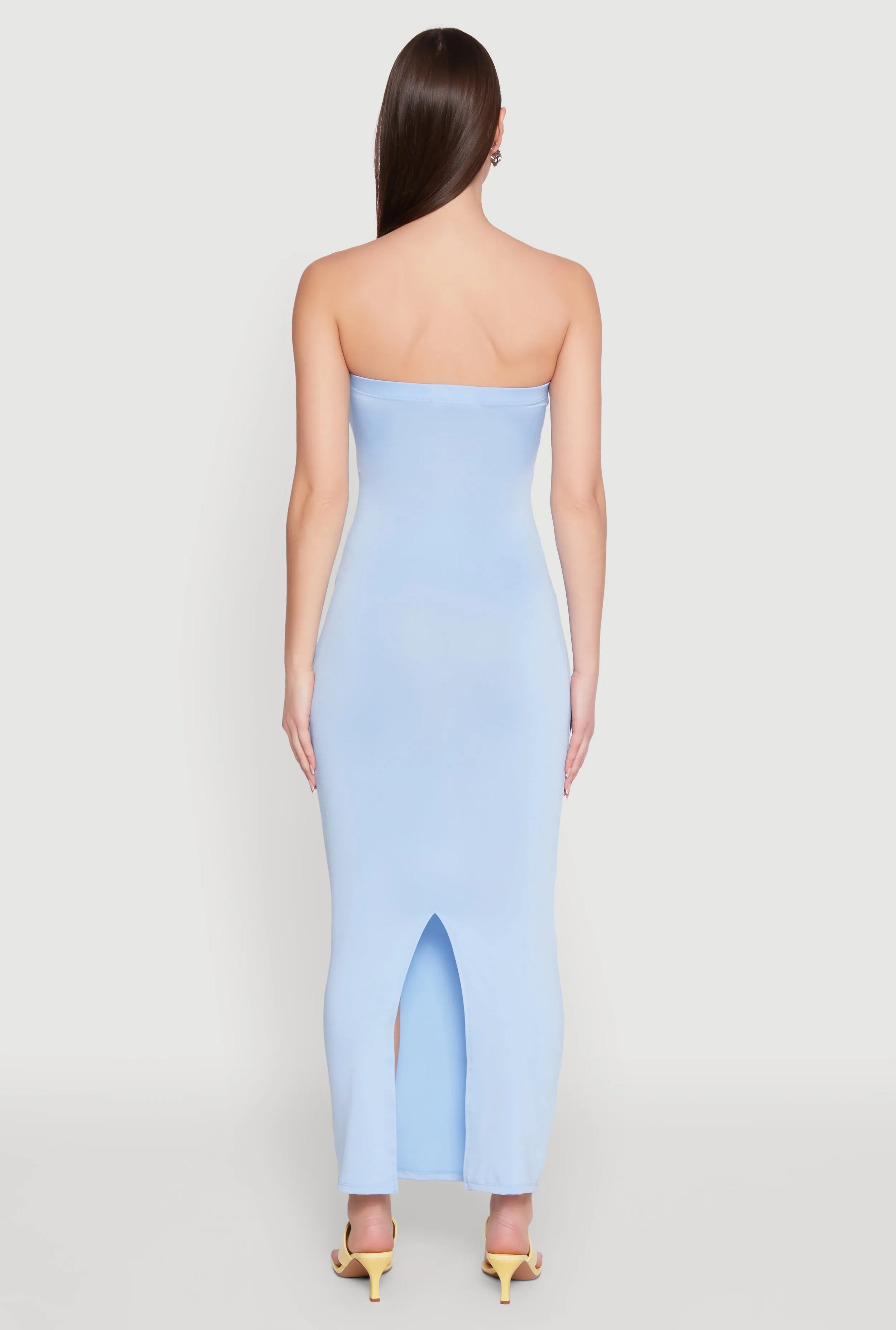 Slit Back Maxi Tube Dress sold by Rainbow product image thumbnail 5