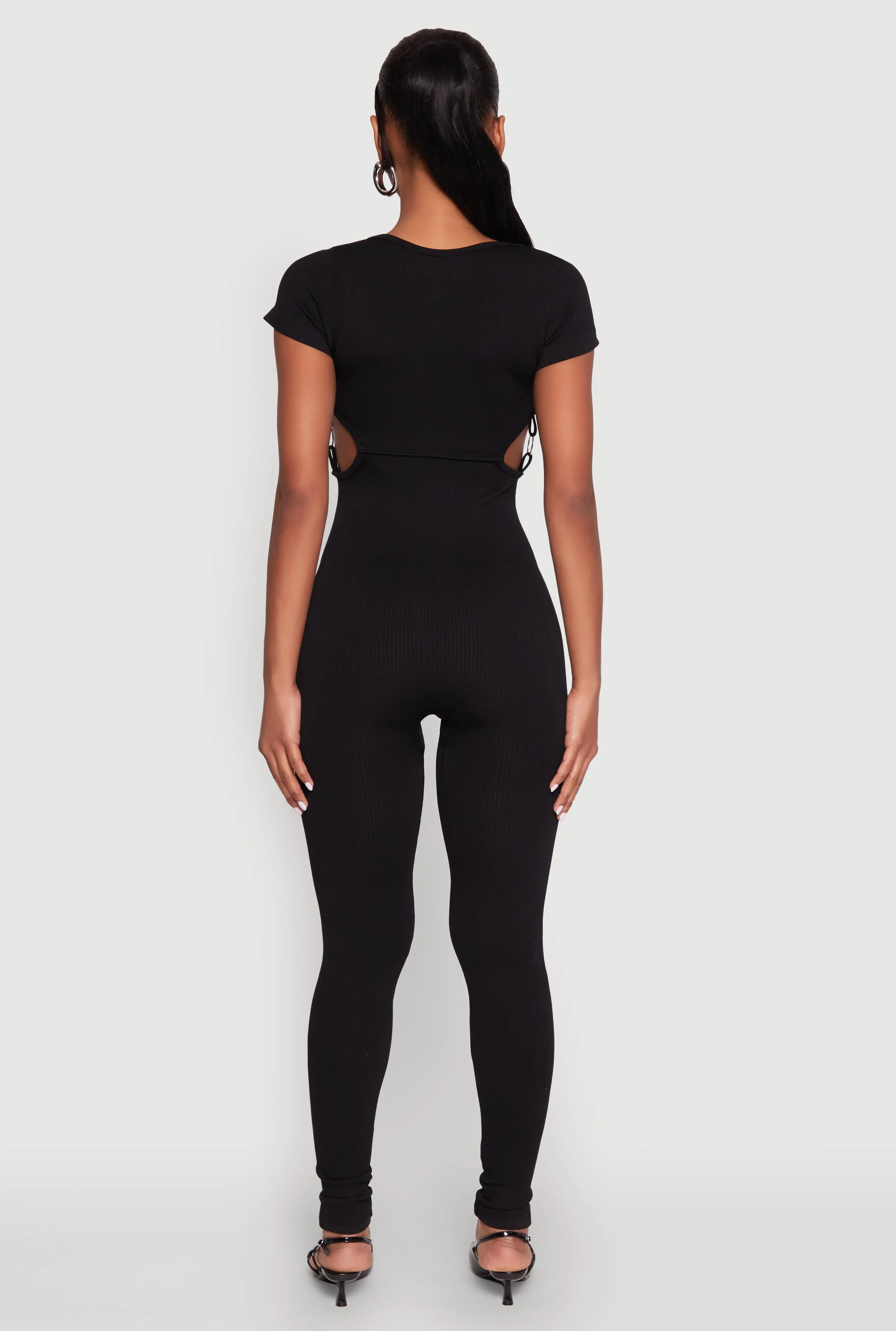 O Ring Side Cut Out Catsuit sold by Rainbow product image thumbnail 5