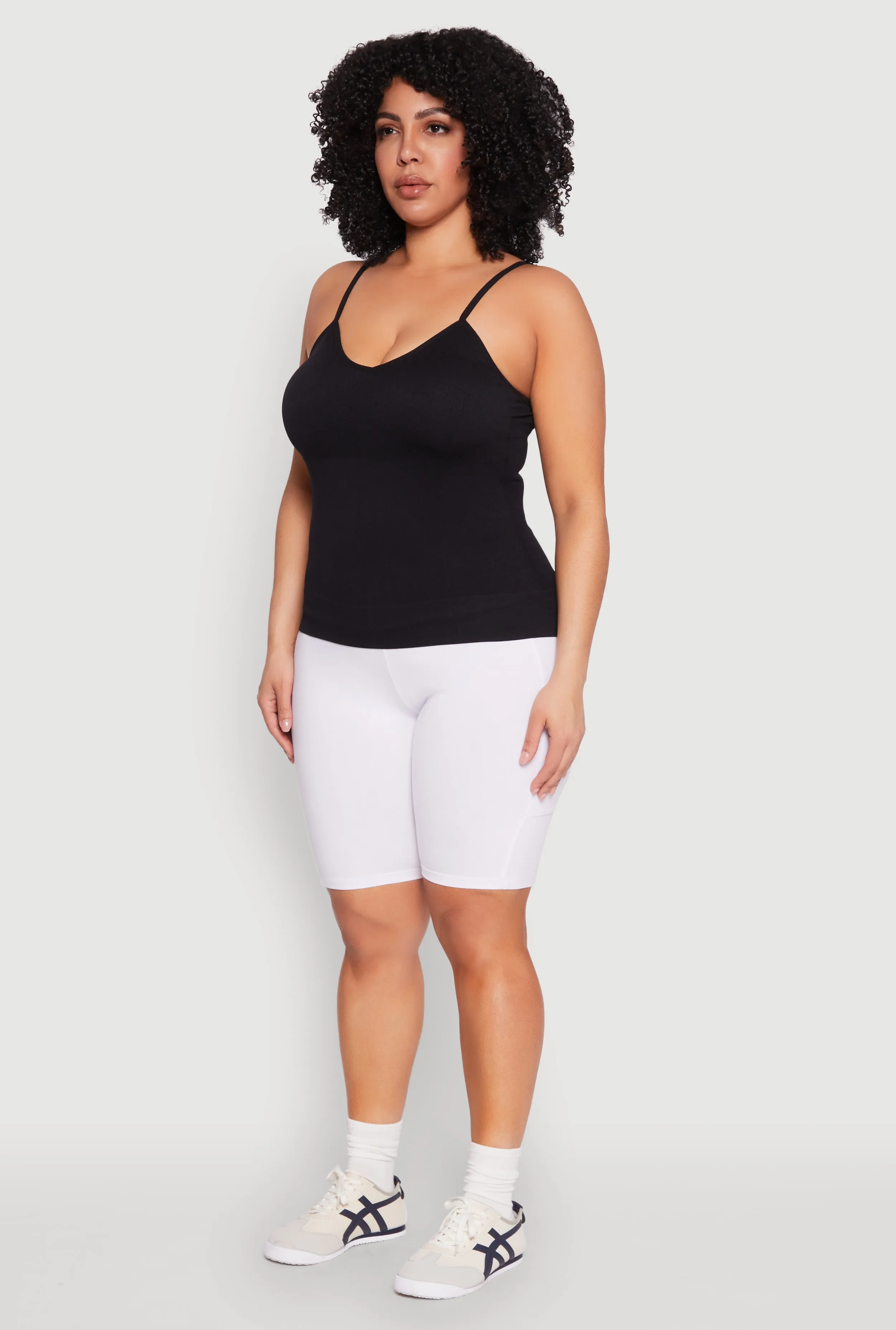 Plus Size Seamless Ribbed V Neck Cami sold by Rainbow product image thumbnail 5