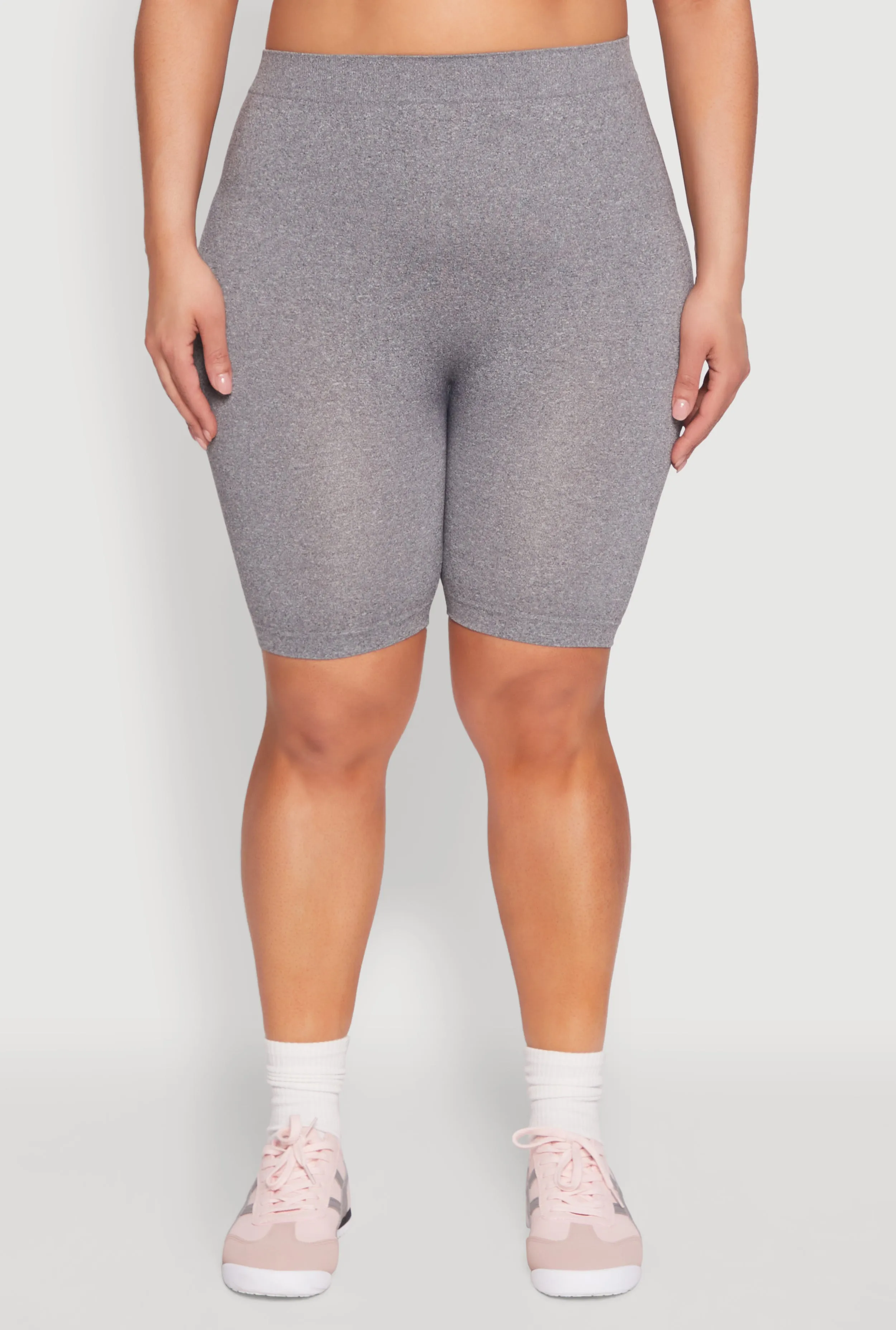Plus Size High Waisted Seamless Bike Shorts sold by Rainbow product image thumbnail 5