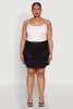 Plus Size Multi Cargo Pocket Mini Skirt sold by Rainbow