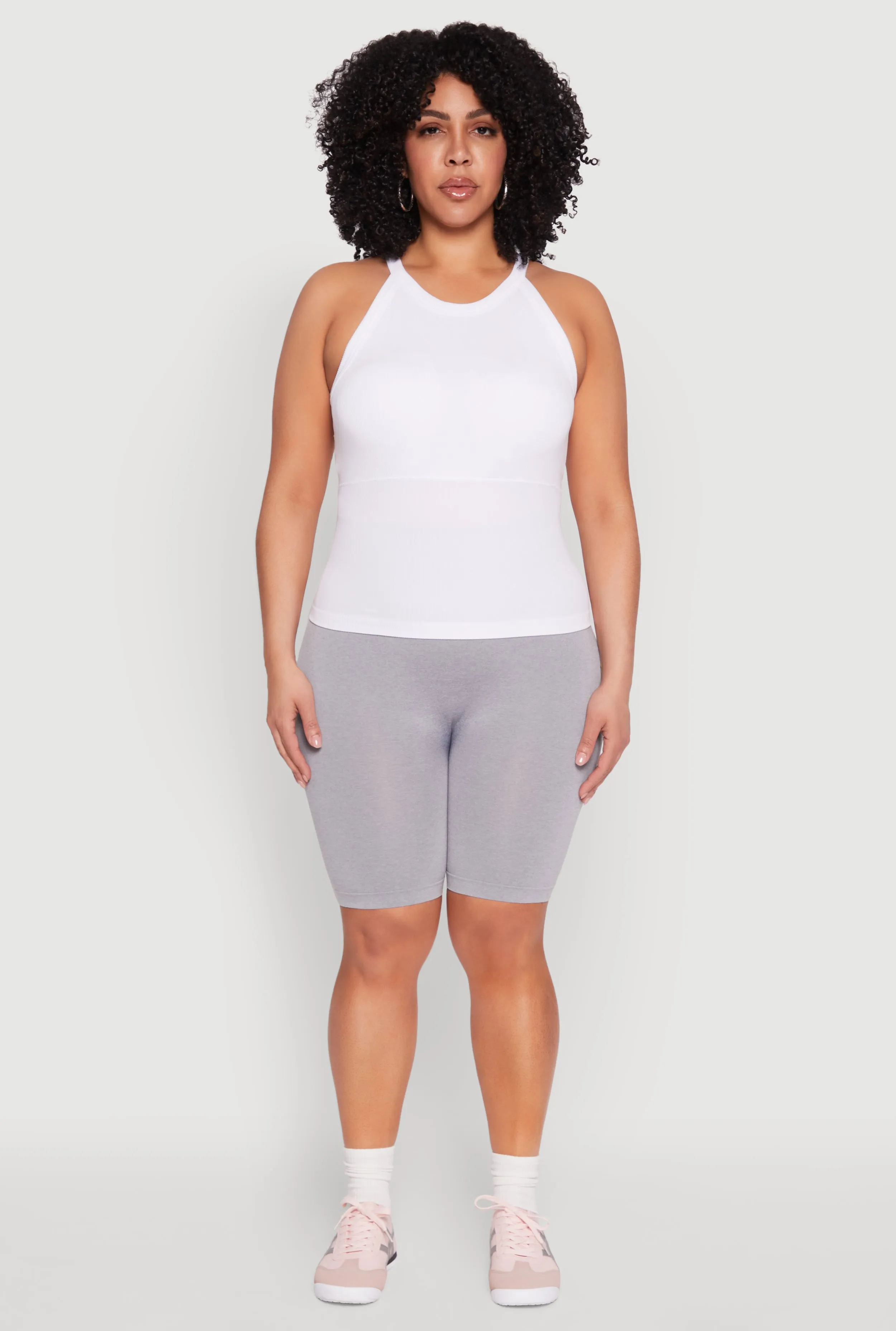 Plus Size Seamless High Waist Bike Shorts sold by Rainbow