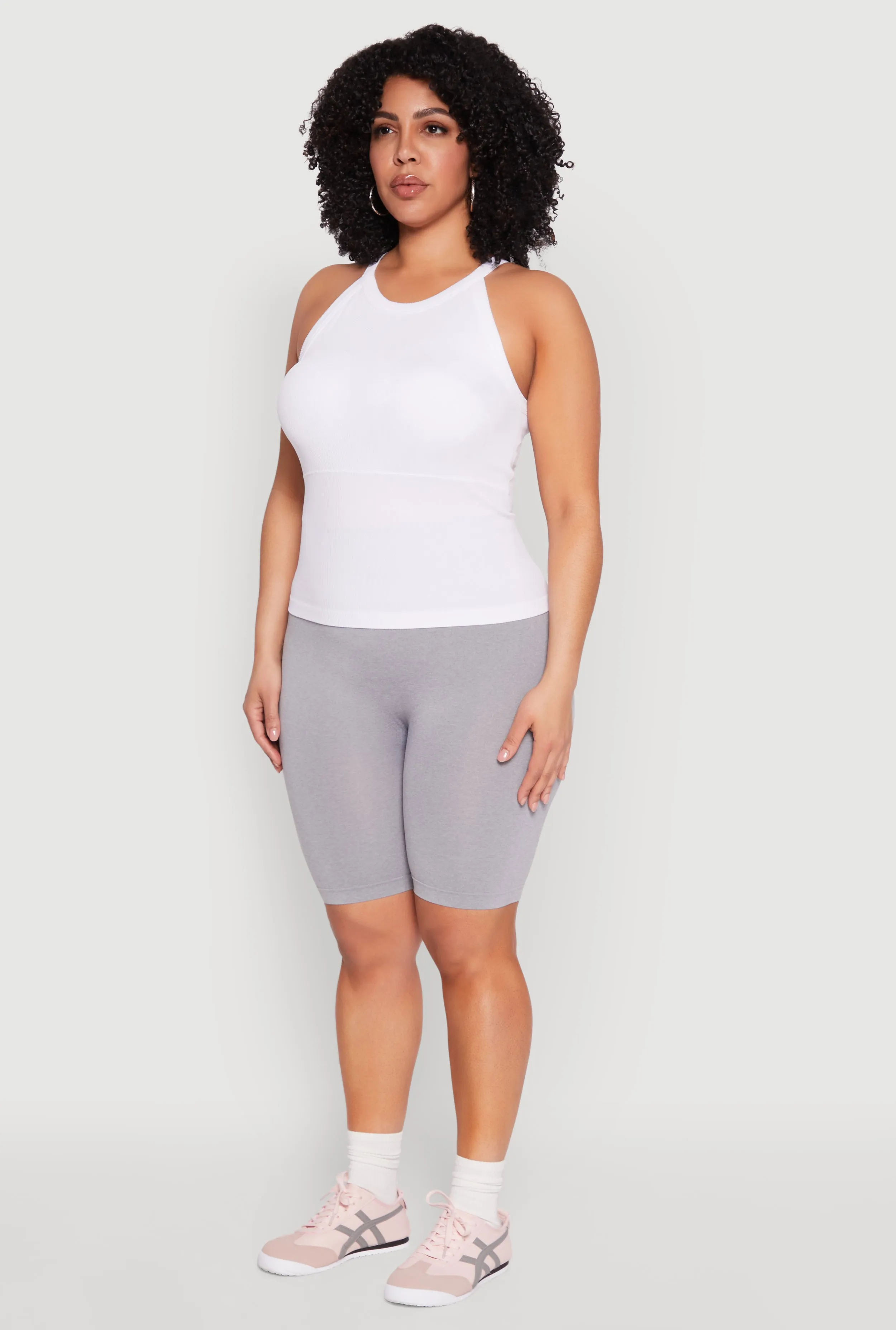 Plus Size Seamless High Waist Bike Shorts sold by Rainbow product image thumbnail 3