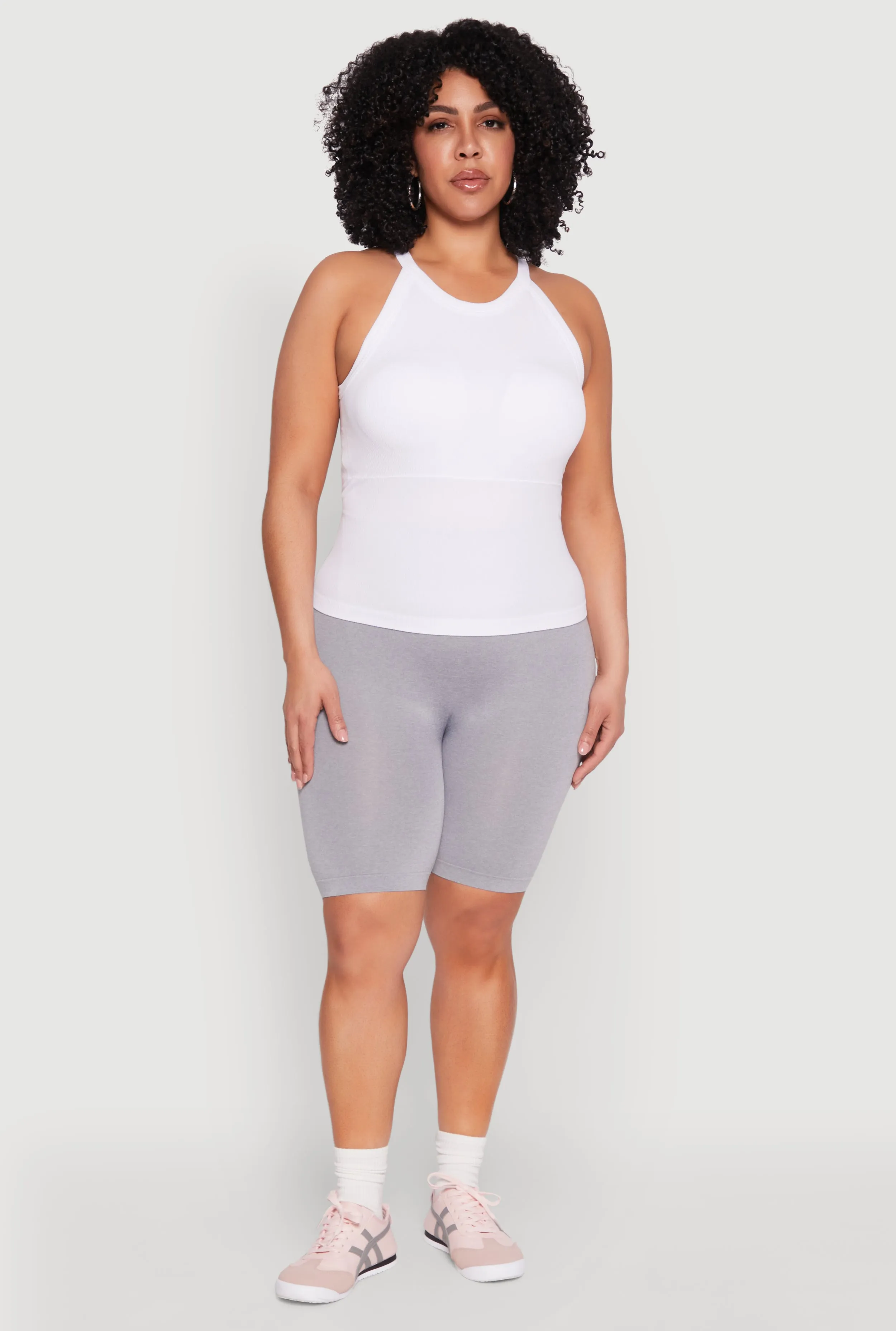 Plus Size Seamless High Waist Bike Shorts sold by Rainbow product image thumbnail 2