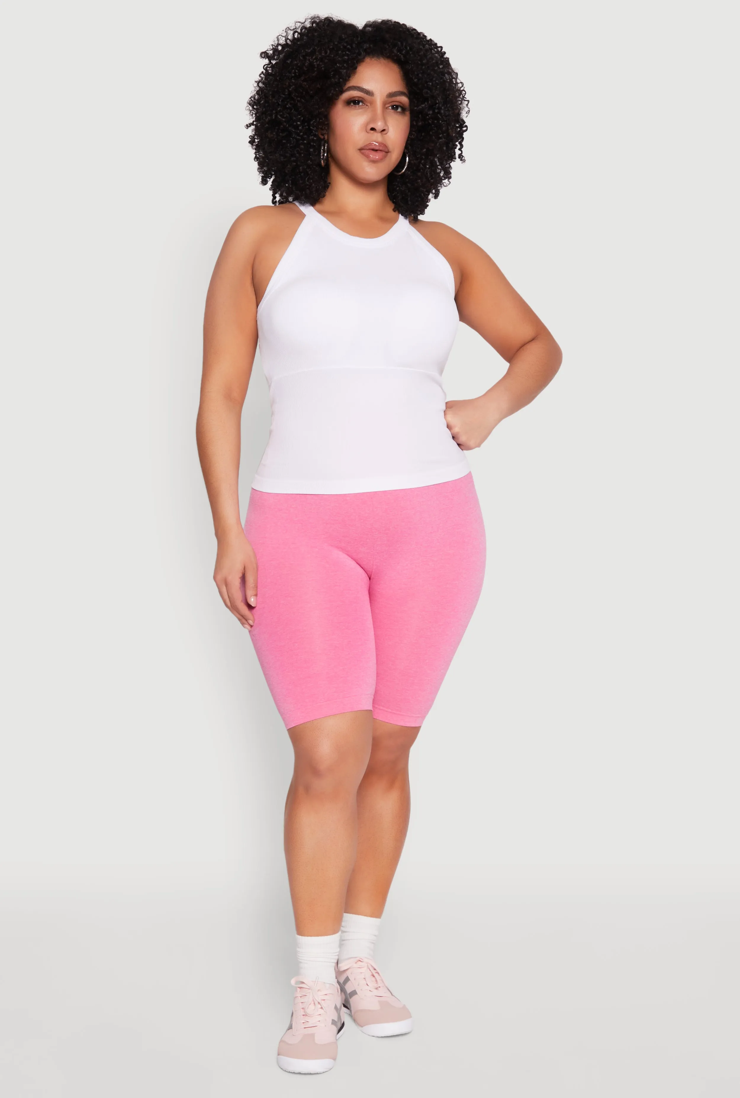 Plus Size Seamless High Waist Bike Shorts sold by Rainbow