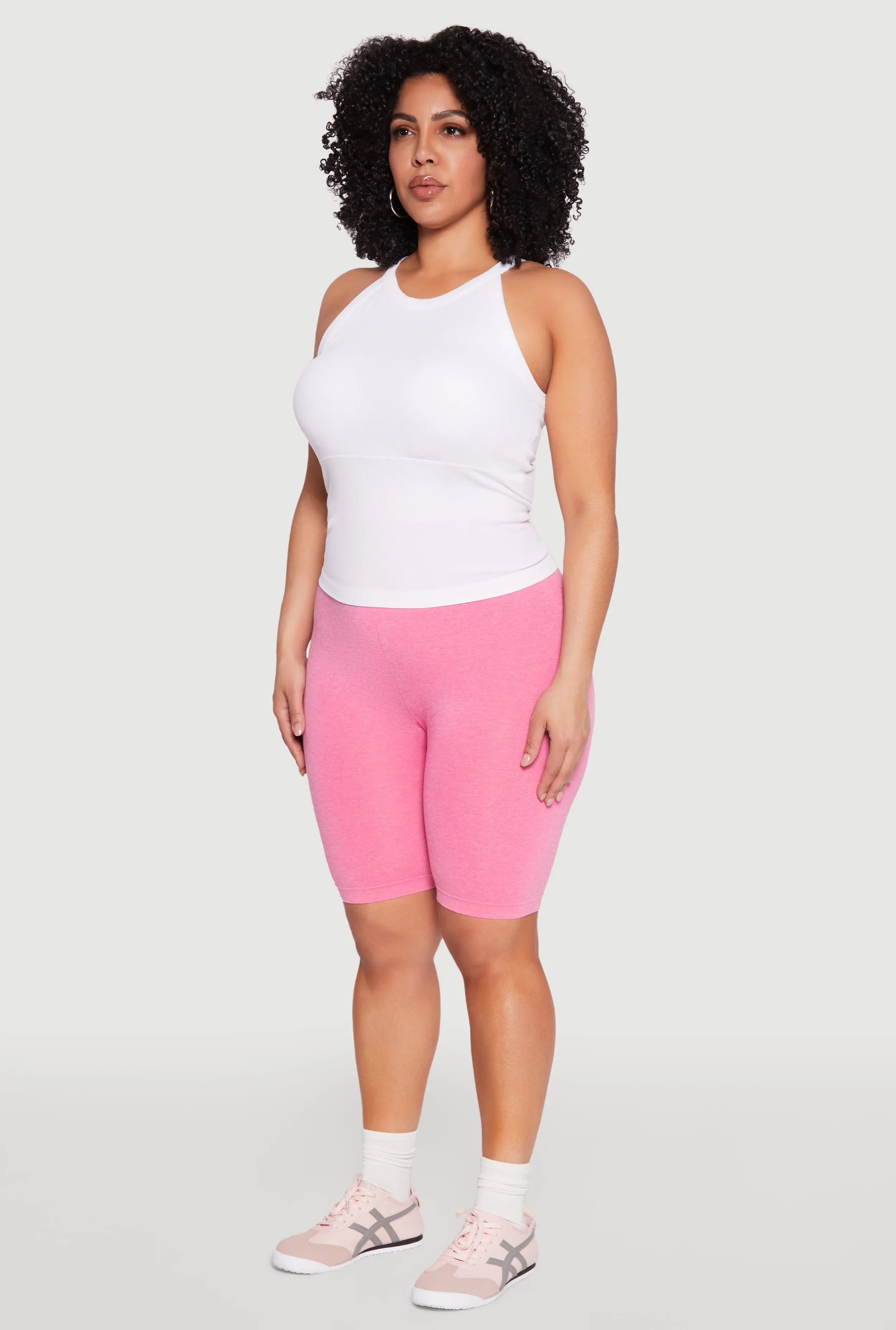 Plus Size Seamless High Waist Bike Shorts sold by Rainbow product image thumbnail 3