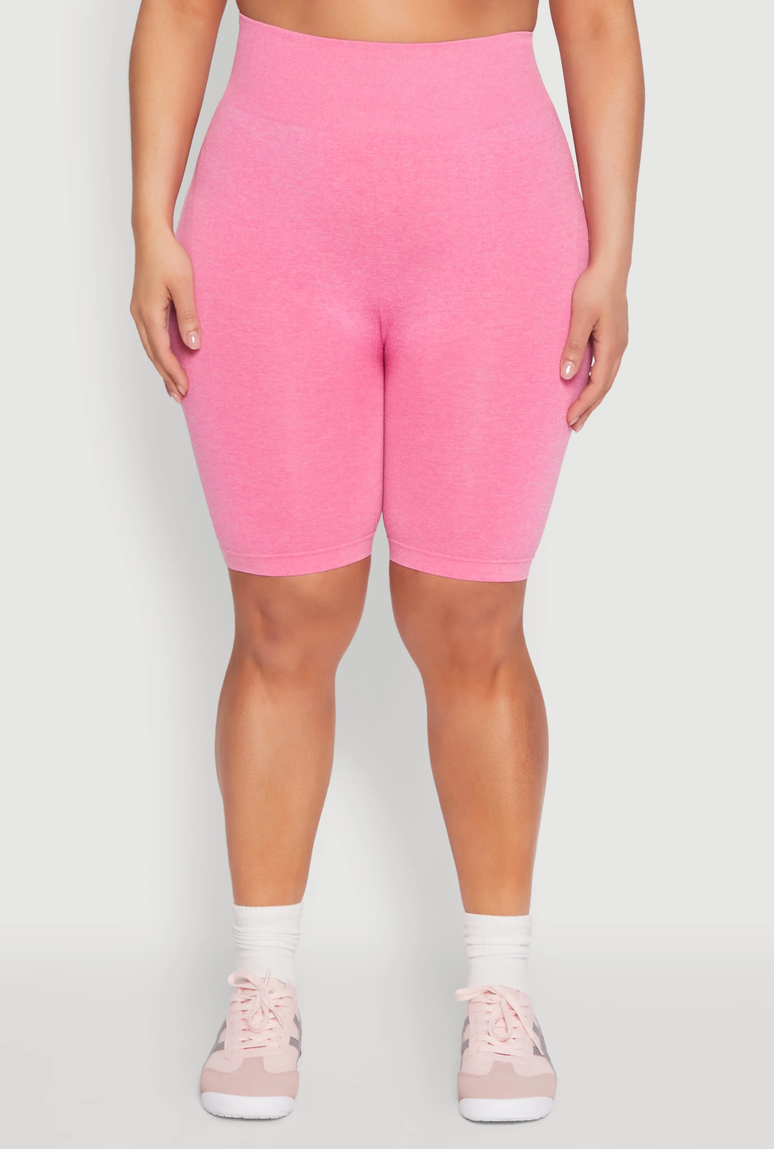 Plus Size Seamless High Waist Bike Shorts sold by Rainbow product image thumbnail 5