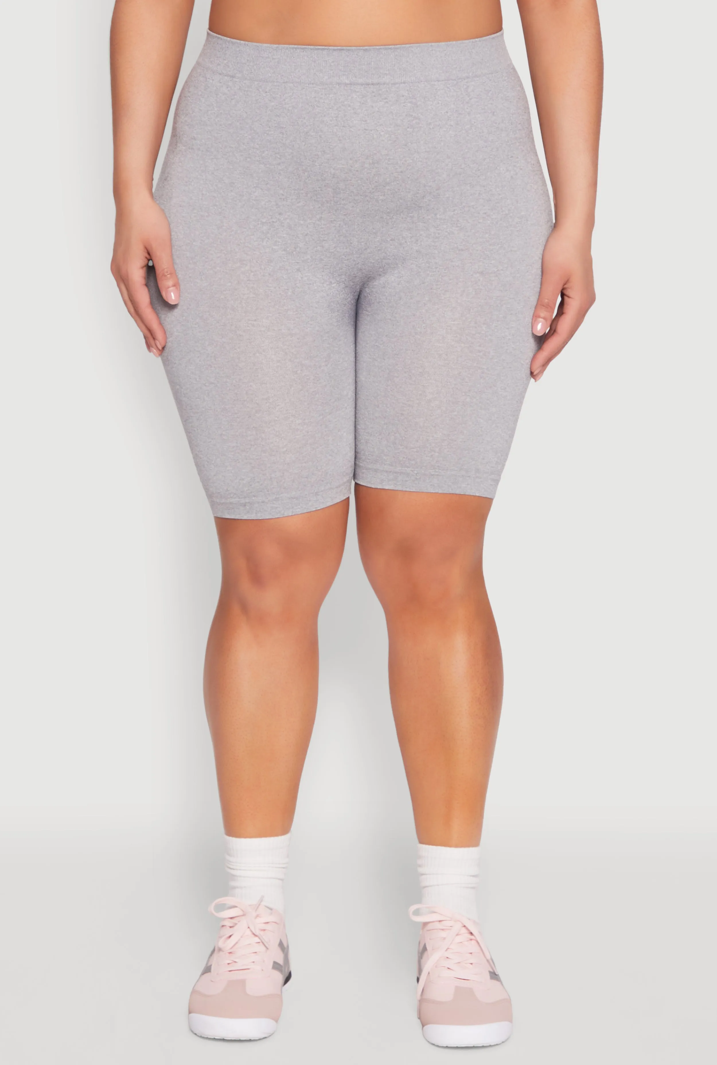 Plus Size High Waisted Seamless Bike Shorts sold by Rainbow product image thumbnail 5