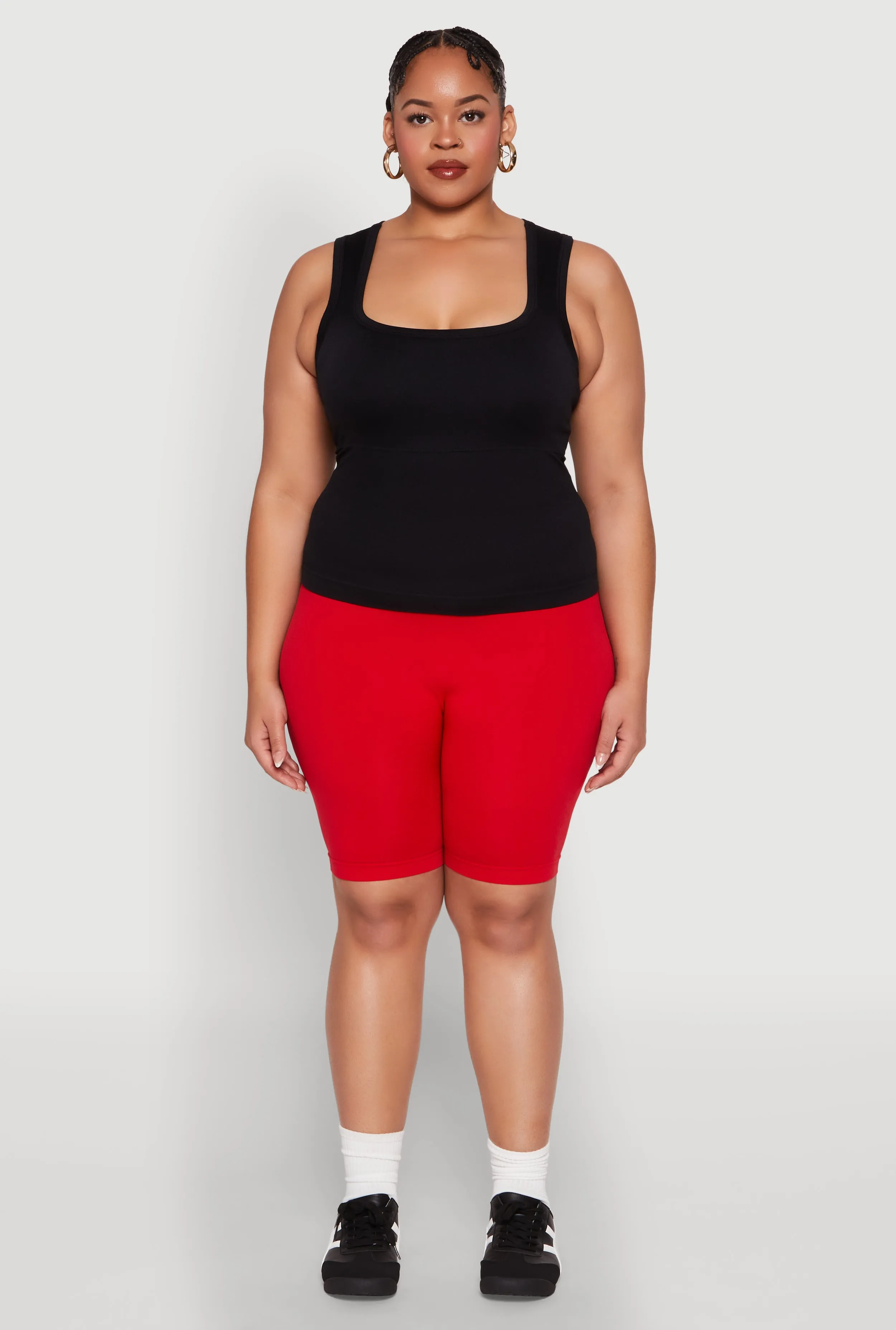 Plus Size Seamless Square Neck Tank Top sold by Rainbow product image thumbnail 3