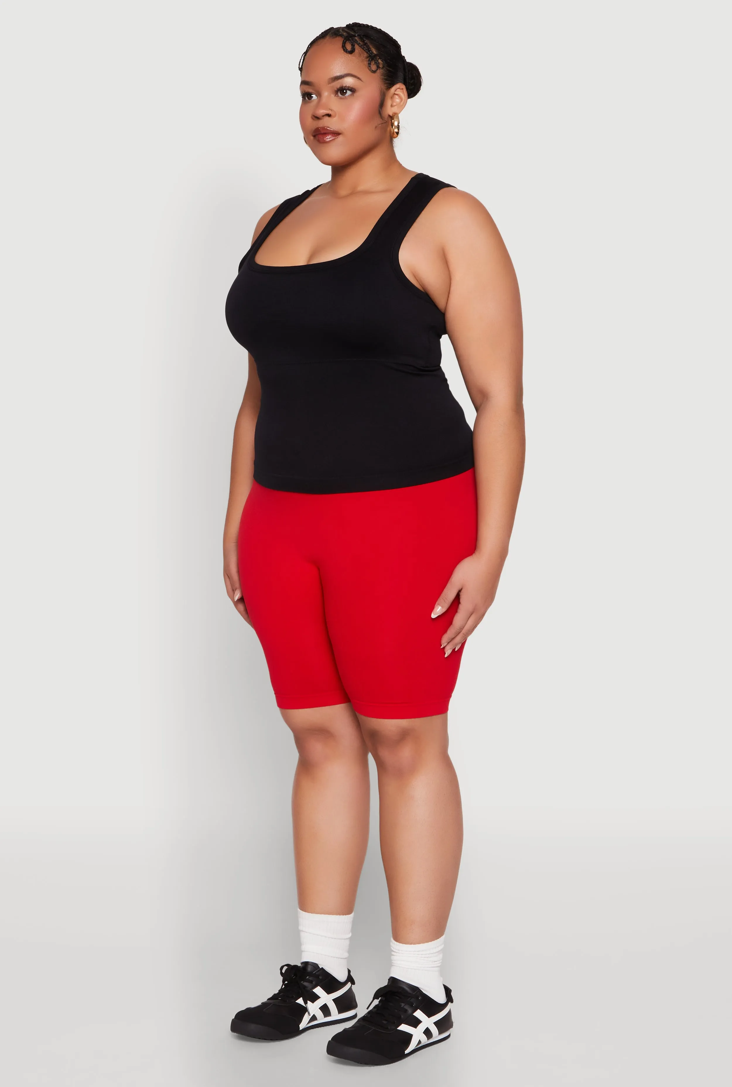 Plus Size Seamless Square Neck Tank Top sold by Rainbow product image thumbnail 5