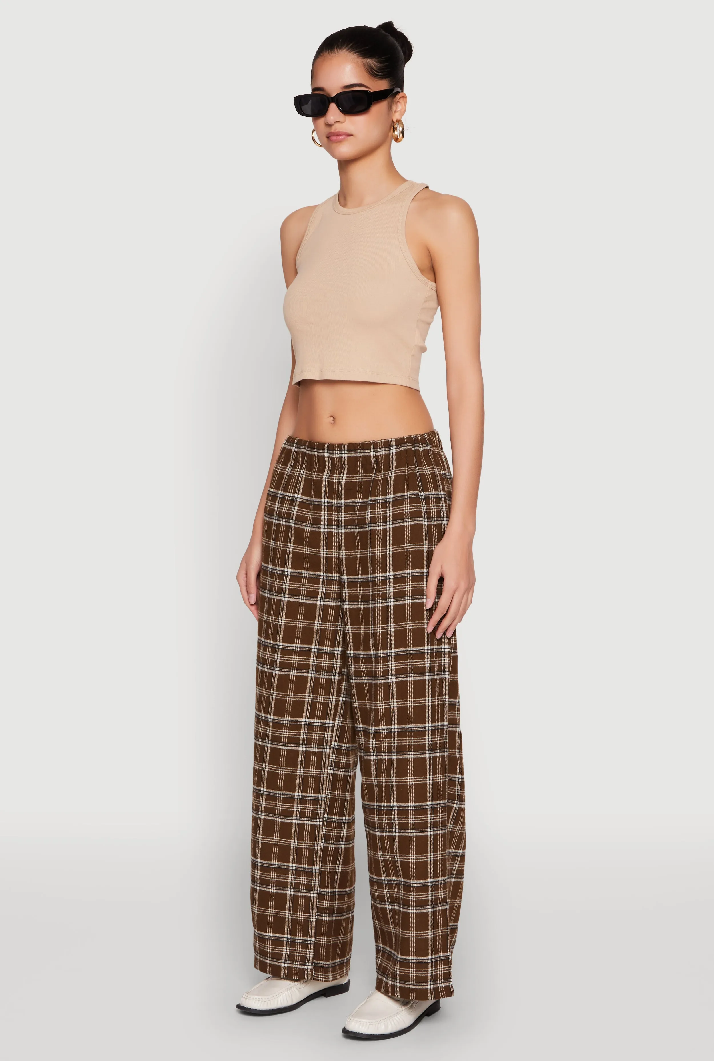 Basic Cropped Racerback Tank Top sold by Rainbow product image thumbnail 5