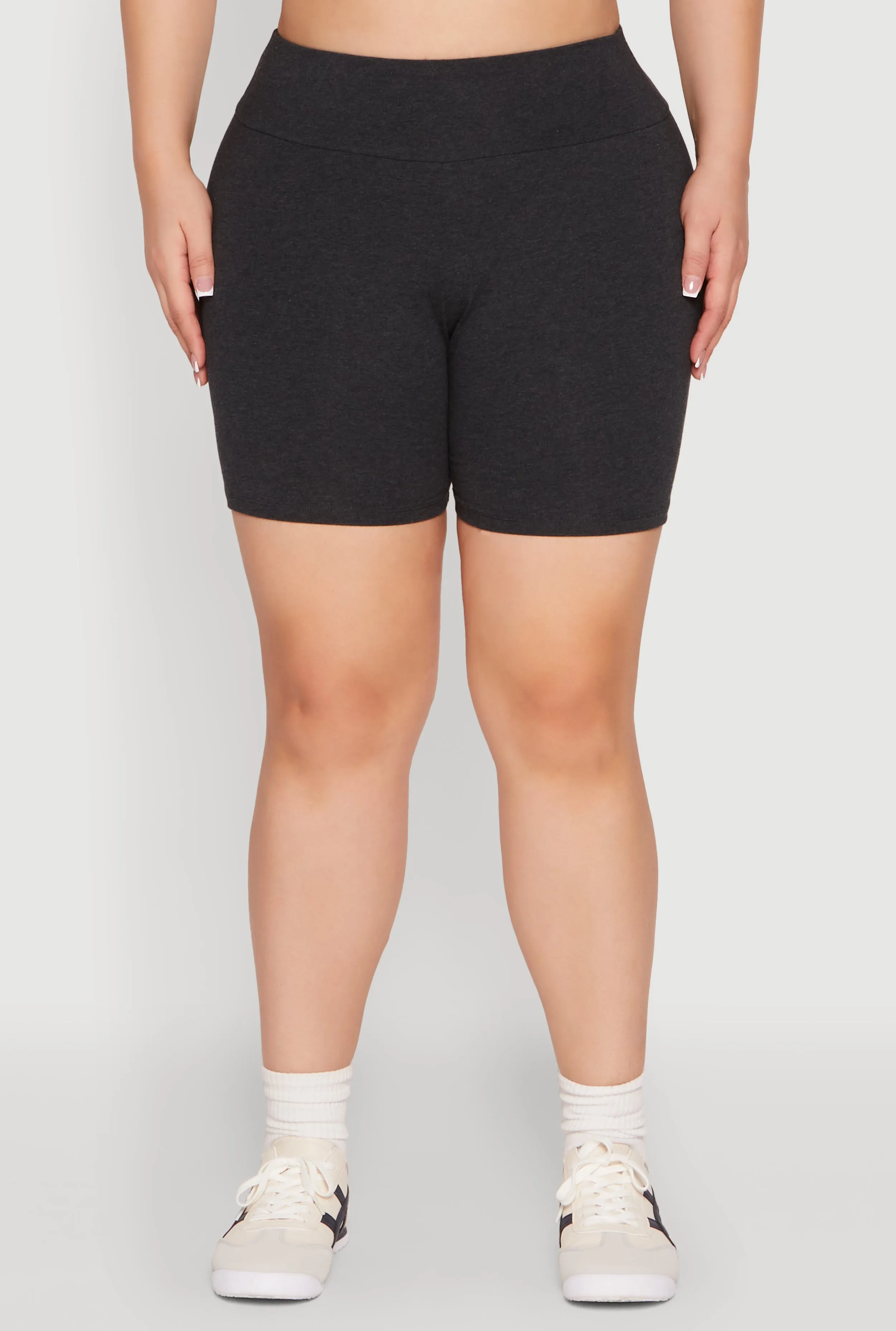 Plus Size Seamless High Waisted Biker Shorts sold by Rainbow product image thumbnail 5