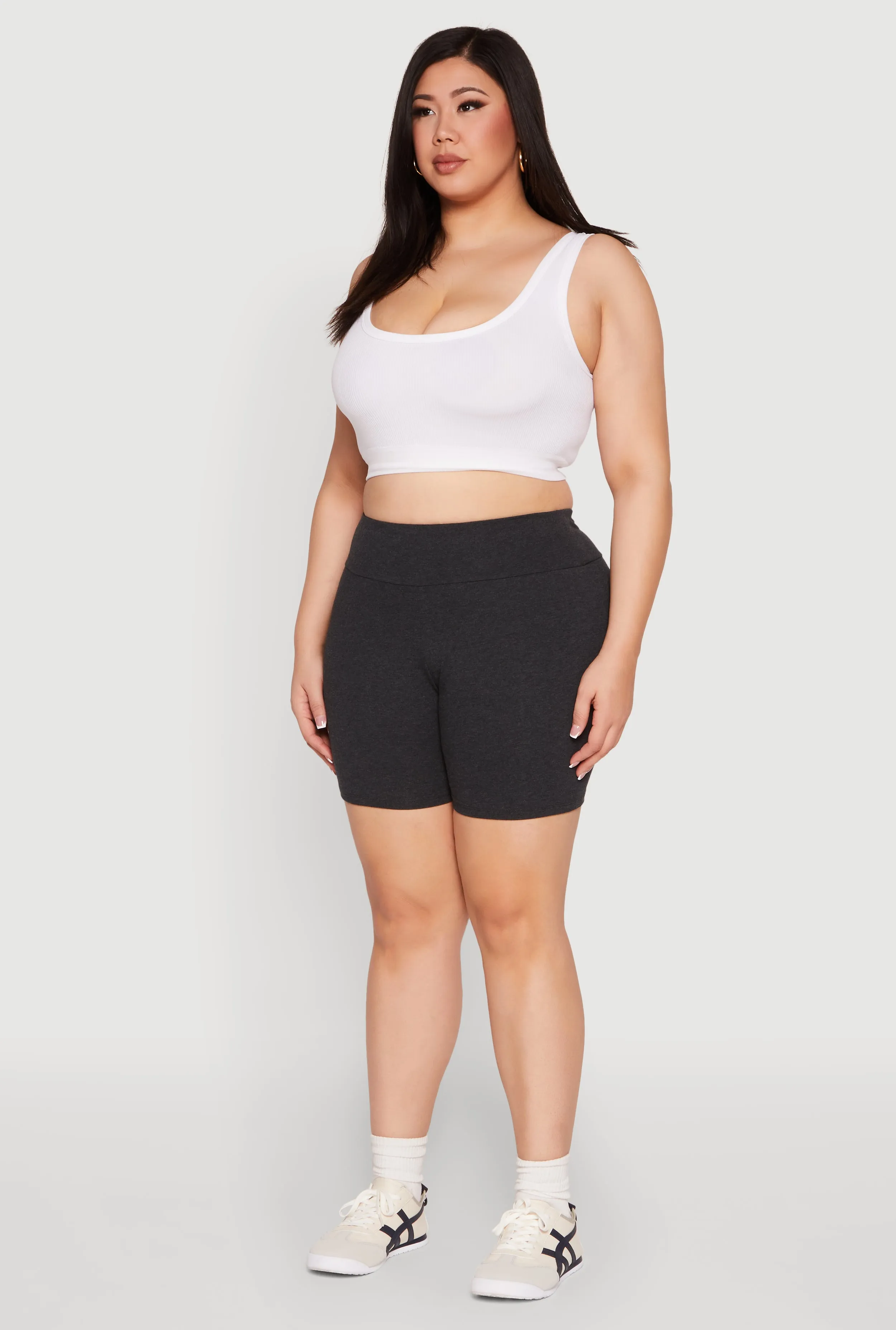 Plus Size Seamless High Waisted Biker Shorts sold by Rainbow product image thumbnail 3