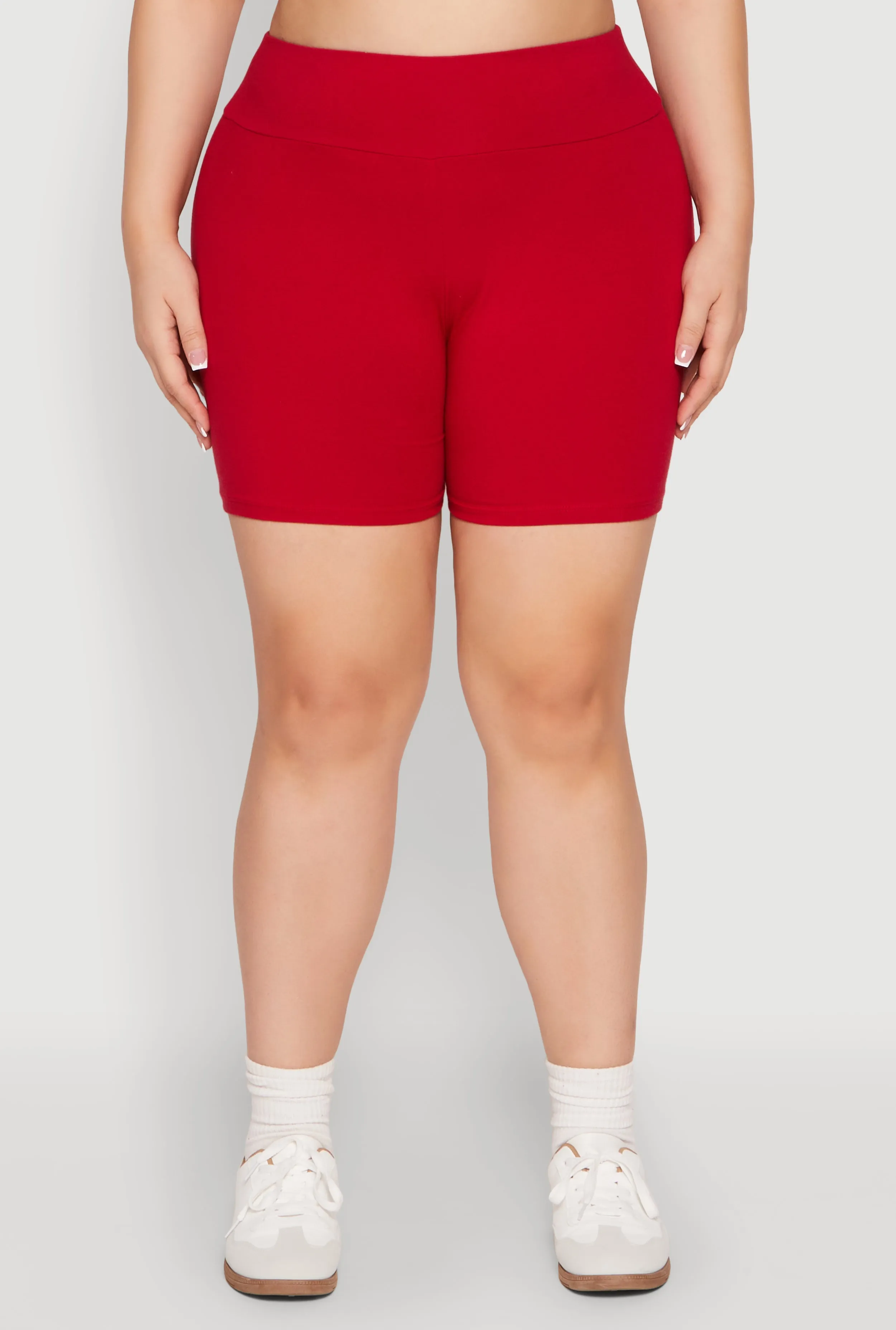 Plus Size Seamless High Waisted Biker Shorts sold by Rainbow product image thumbnail 5