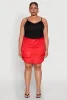 Plus Size Multi Cargo Pocket Mini Skirt sold by Rainbow