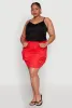 Plus Size Multi Cargo Pocket Mini Skirt sold by Rainbow