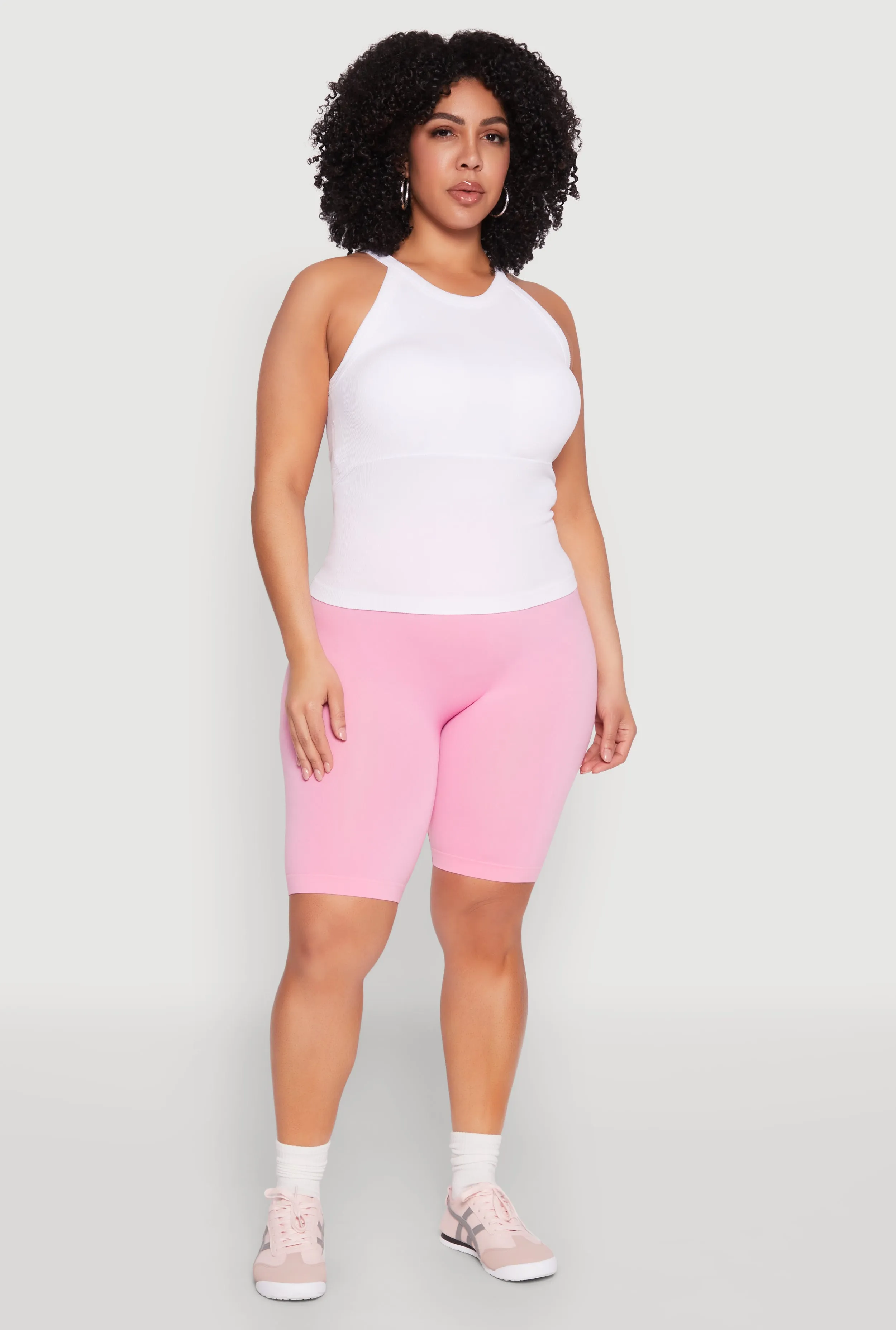 Plus Size Seamless High Neck Tank Top sold by Rainbow product image thumbnail 3