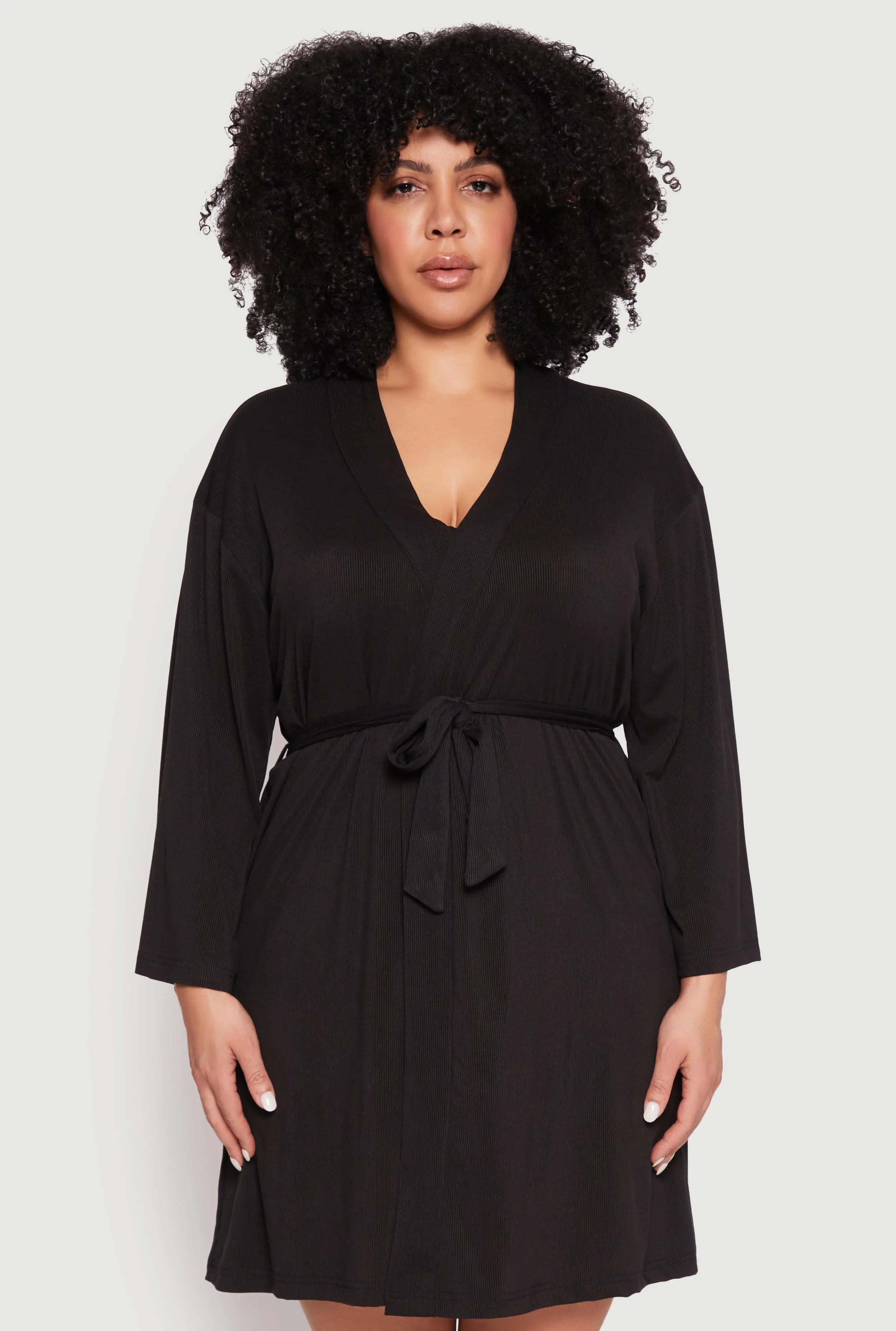 Plus Size Graphic Print Lace Trim Nightgown and Robe sold by Rainbow product image thumbnail 3