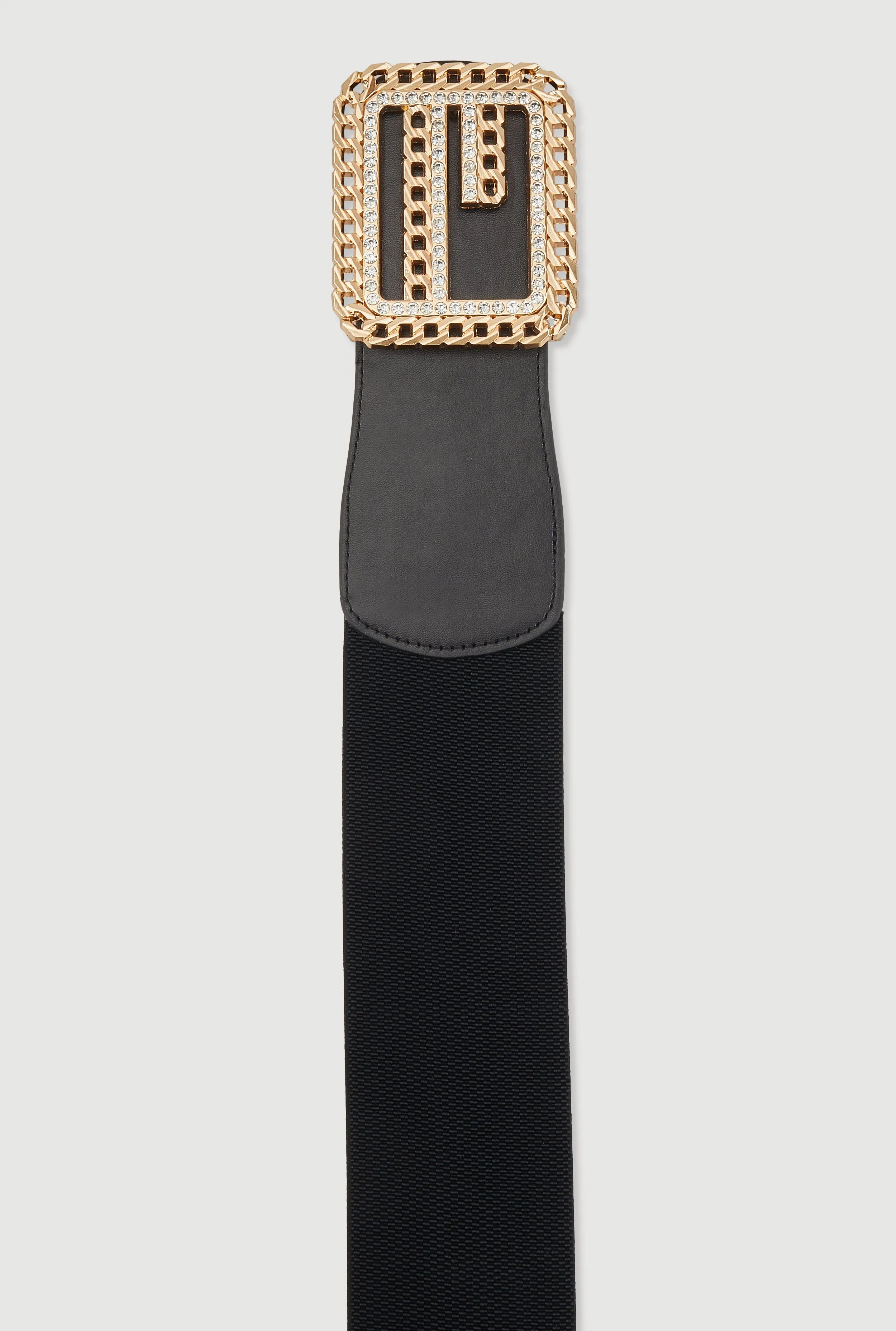 Plus Size Chain Detail Buckle Stretch Belt sold by Rainbow product image thumbnail 3