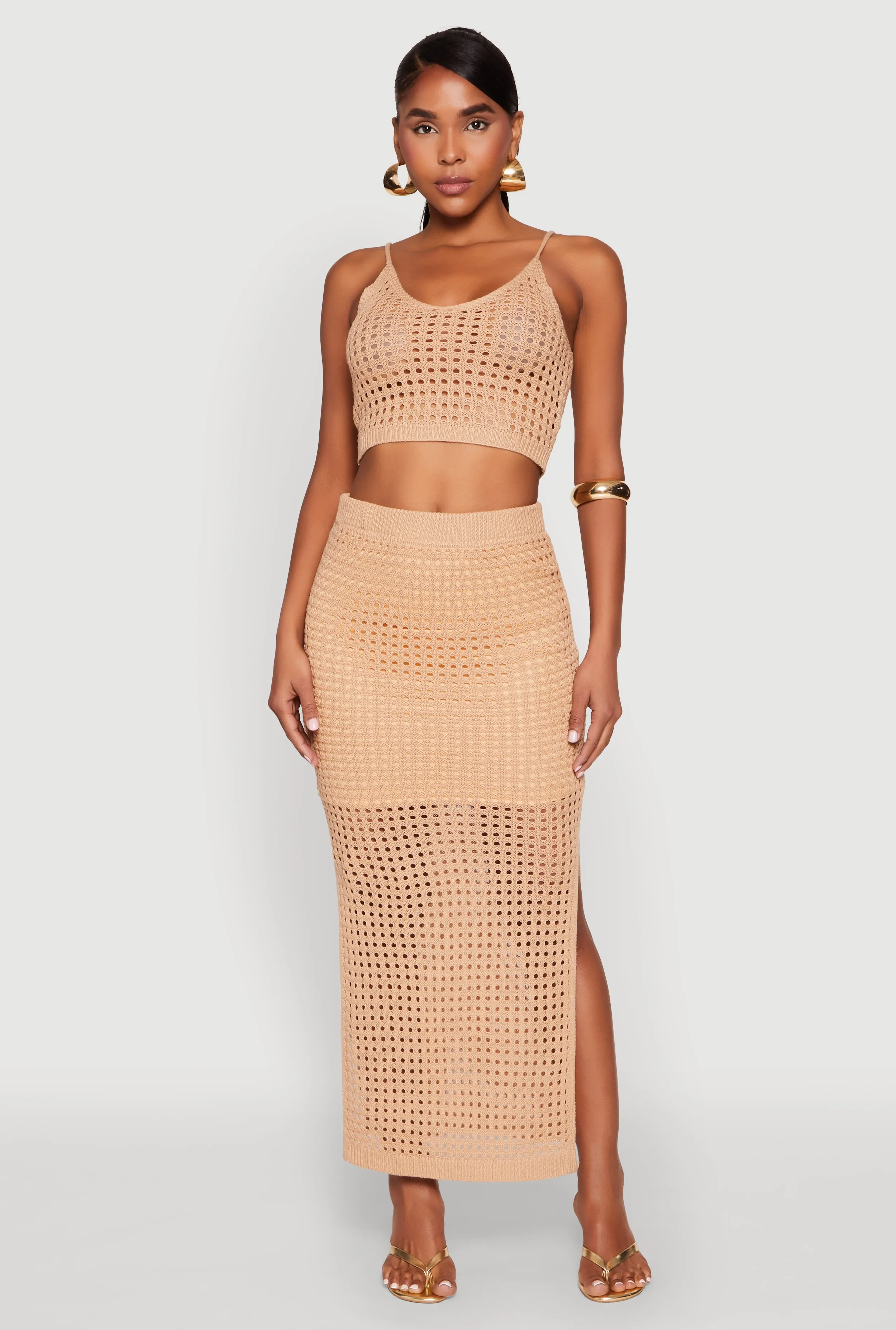 Crochet Cropped Cami sold by Rainbow product image thumbnail 2