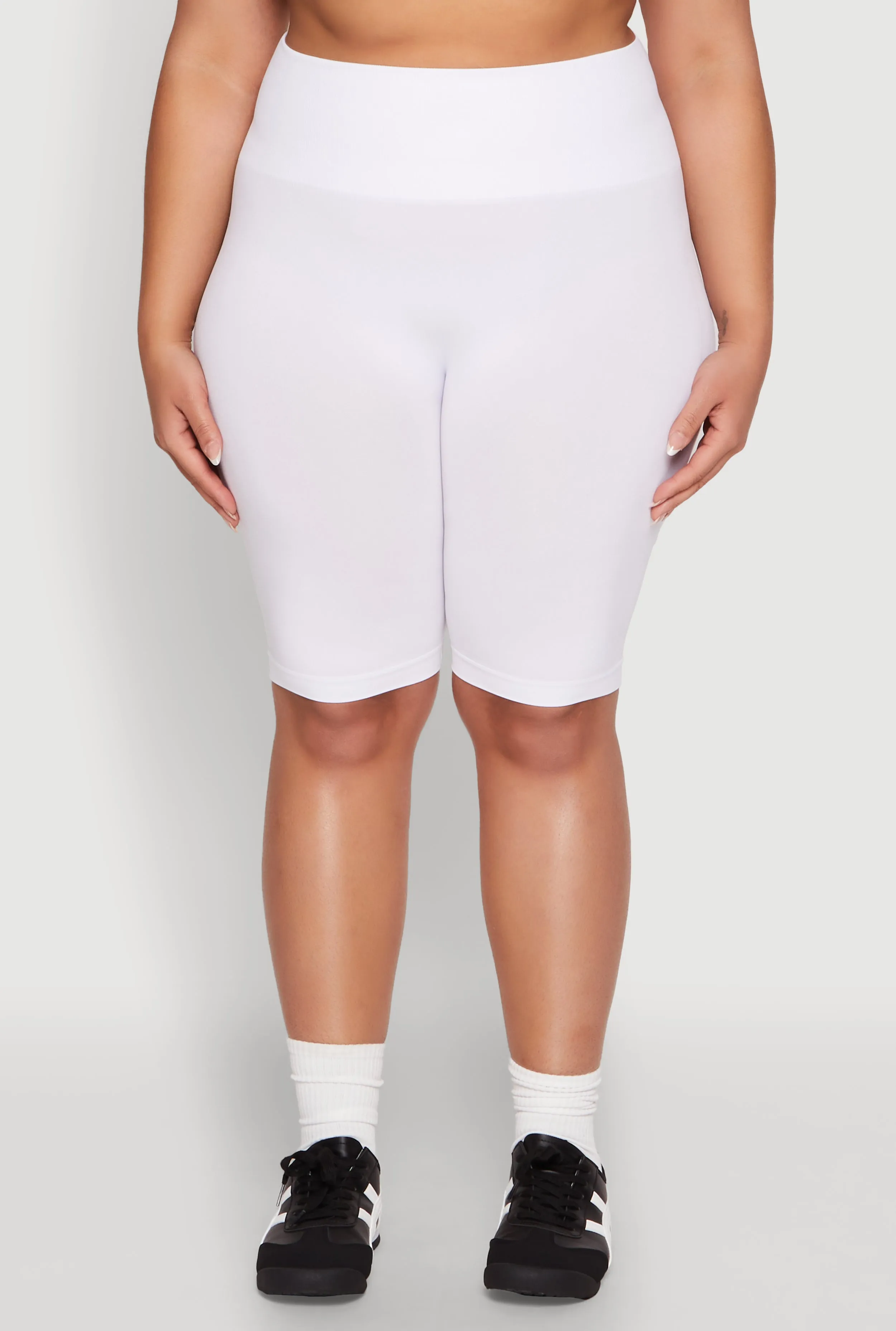 Plus Size Seamless High Waisted Bike Shorts sold by Rainbow product image thumbnail 5
