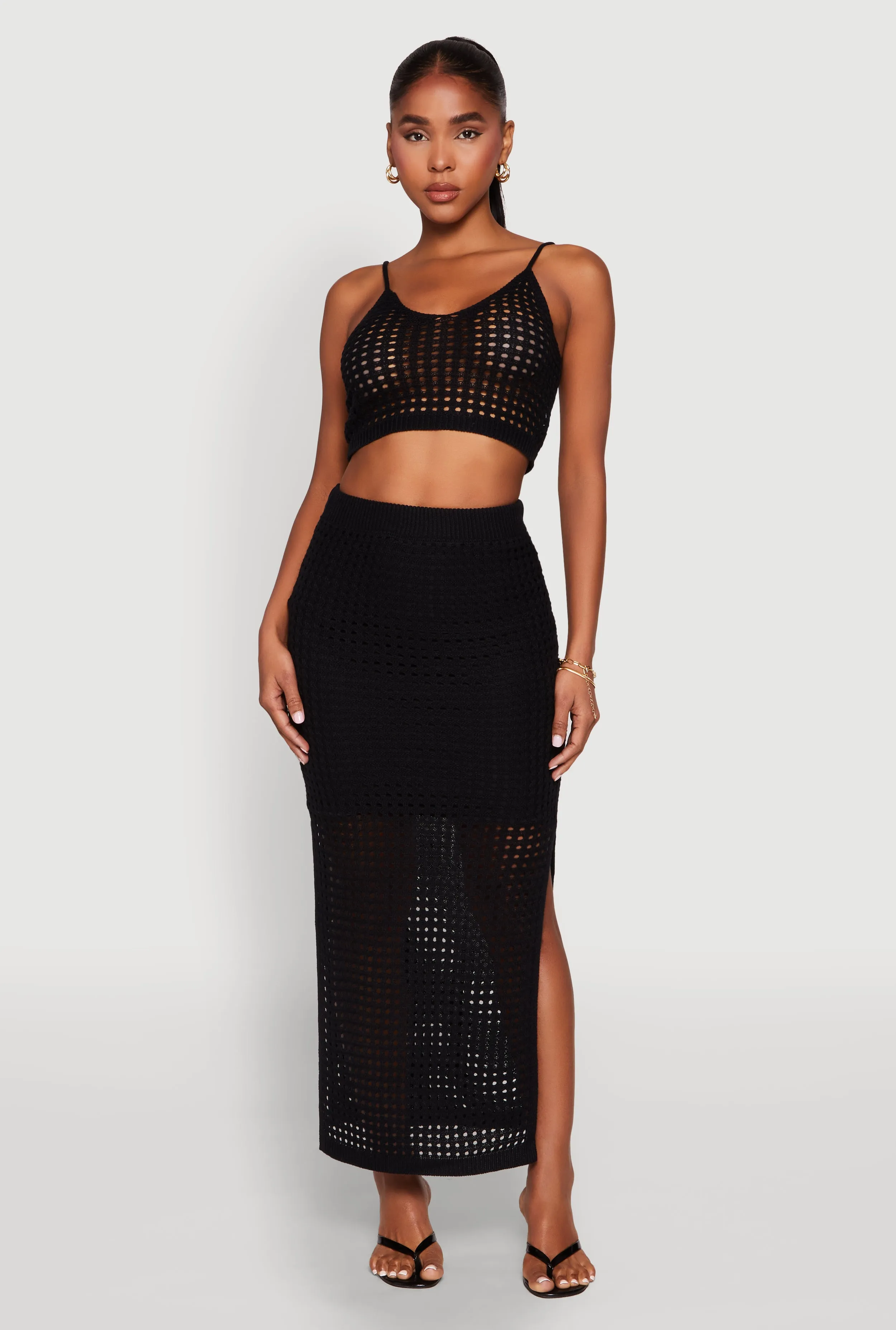 Crochet Cropped Cami sold by Rainbow product image thumbnail 3