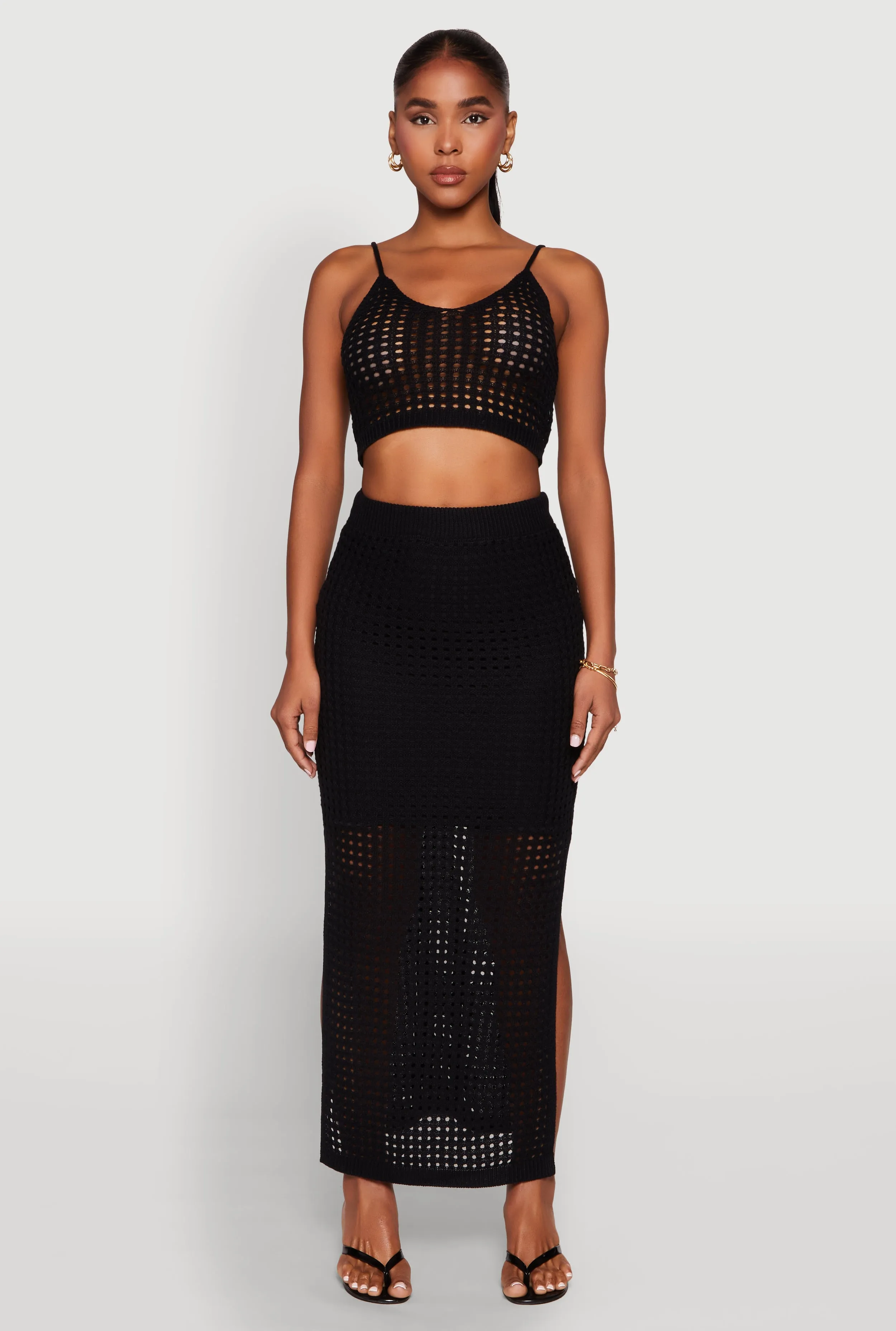 Crochet Cropped Cami sold by Rainbow product image thumbnail 2