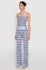 Wavy Striped Crochet Crop Top sold by Rainbow