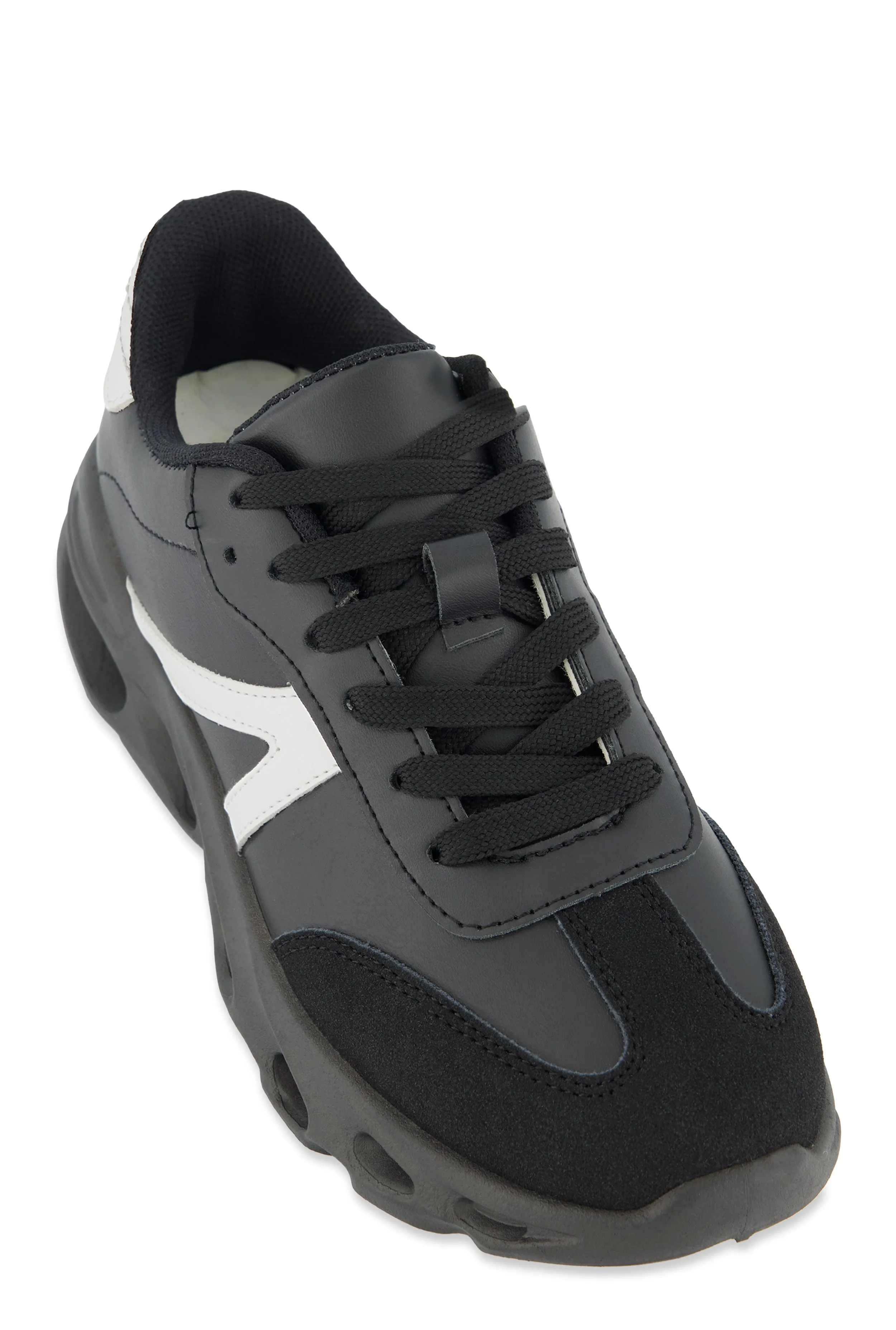 Cut Out Sole Lace Up Sneakers sold by Rainbow