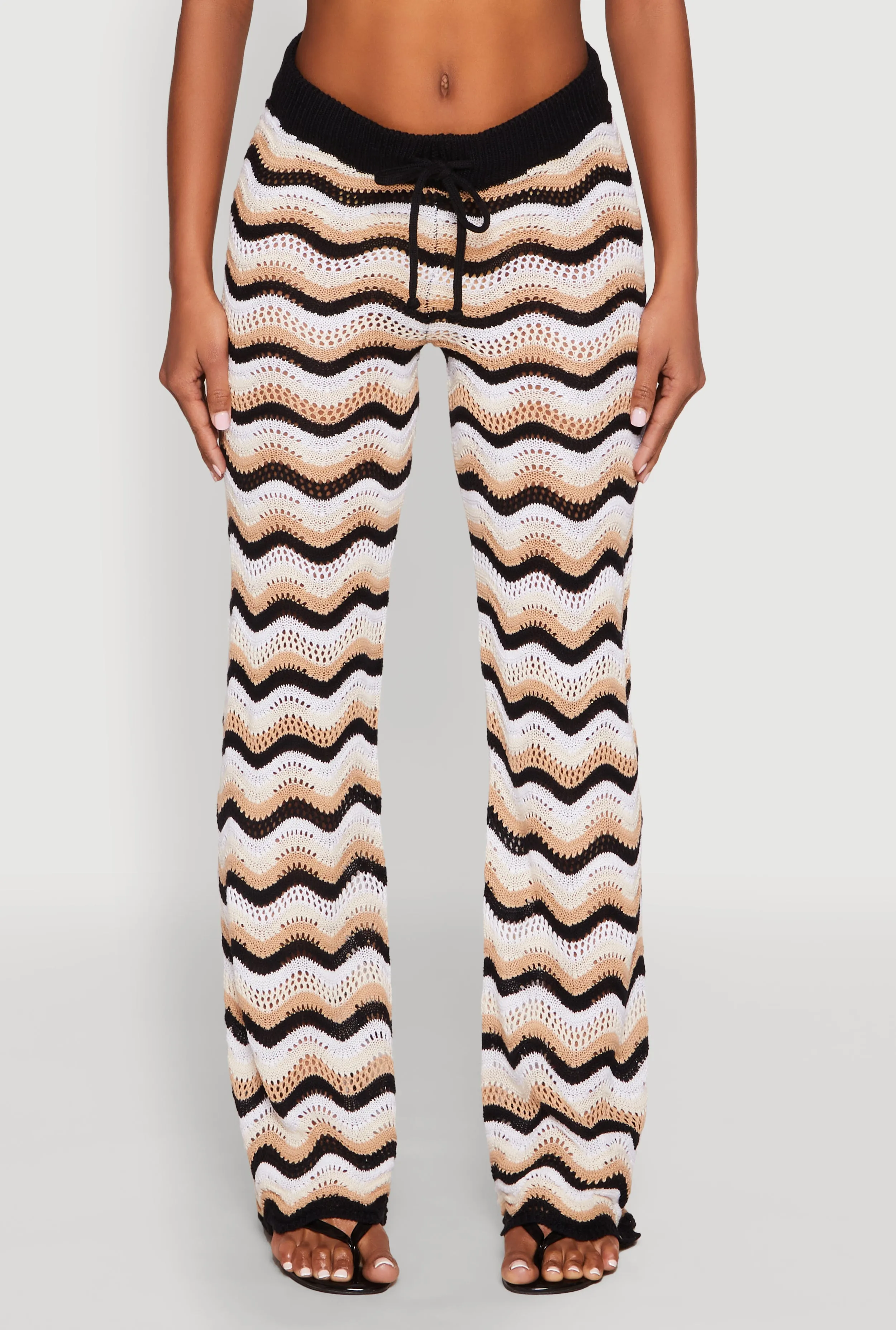 Wavy Striped Crochet Pants sold by Rainbow product image thumbnail 3