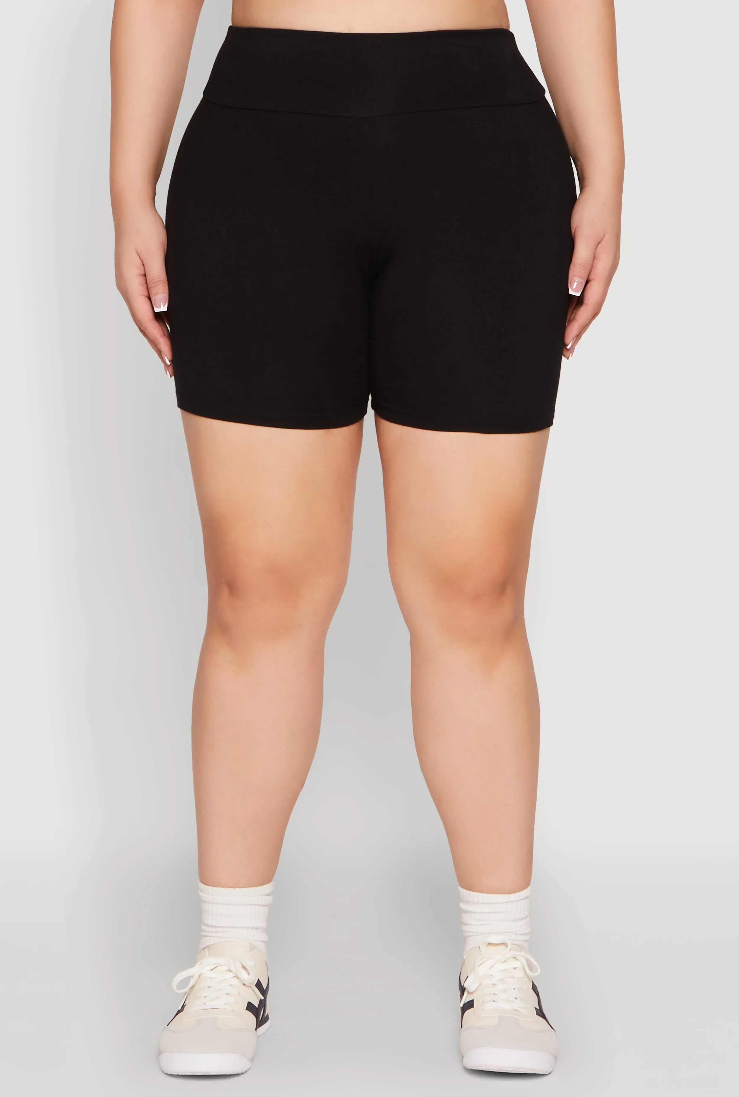 Plus Size Seamless High Waisted Biker Shorts sold by Rainbow product image thumbnail 5