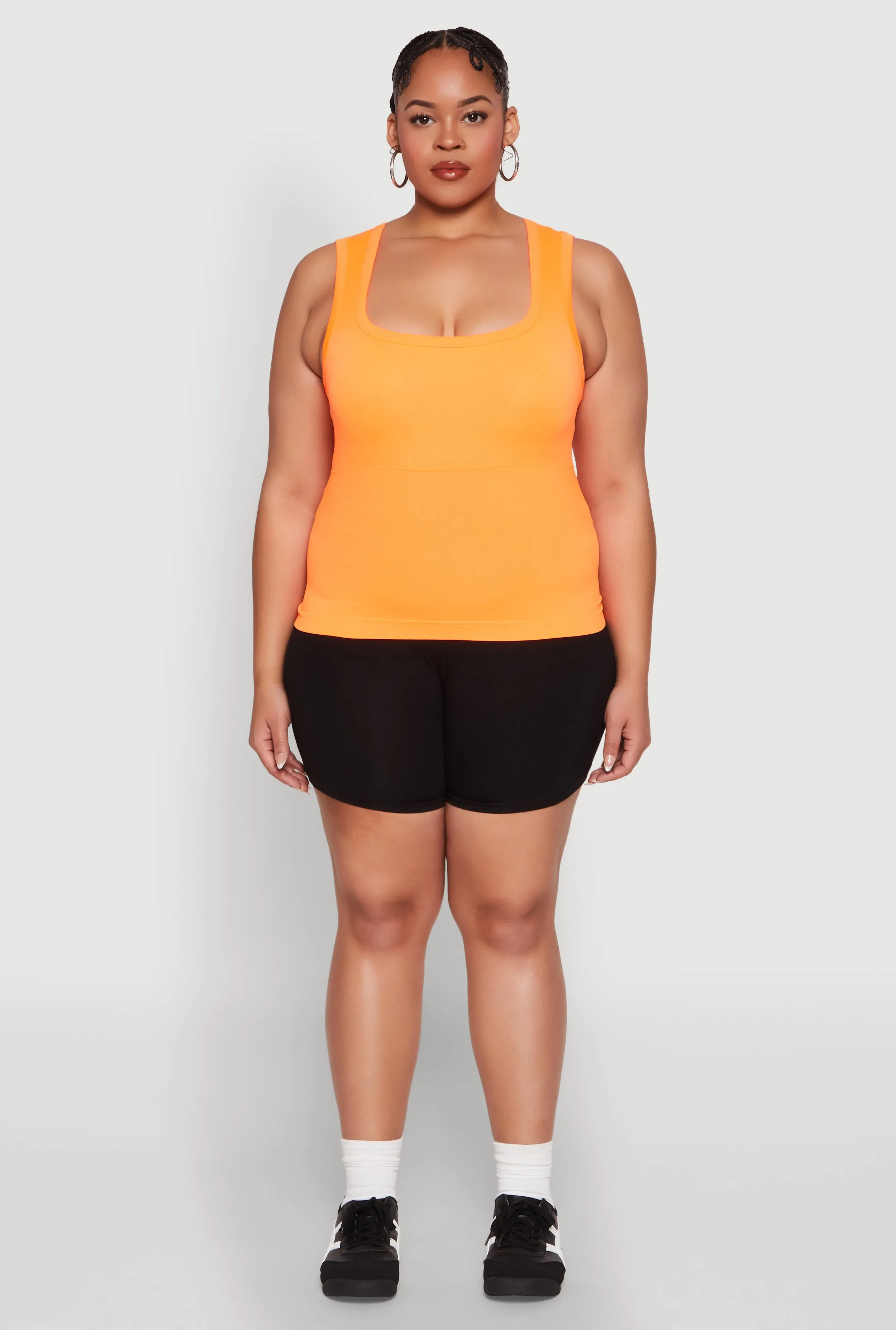 Plus Size Seamless Square Neck Tank Top sold by Rainbow product image thumbnail 3