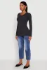 Basic Long Sleeve Crew Neck T Shirt sold by Rainbow