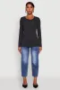 Basic Long Sleeve Crew Neck T Shirt sold by Rainbow