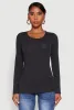 Basic Long Sleeve Crew Neck T Shirt sold by Rainbow