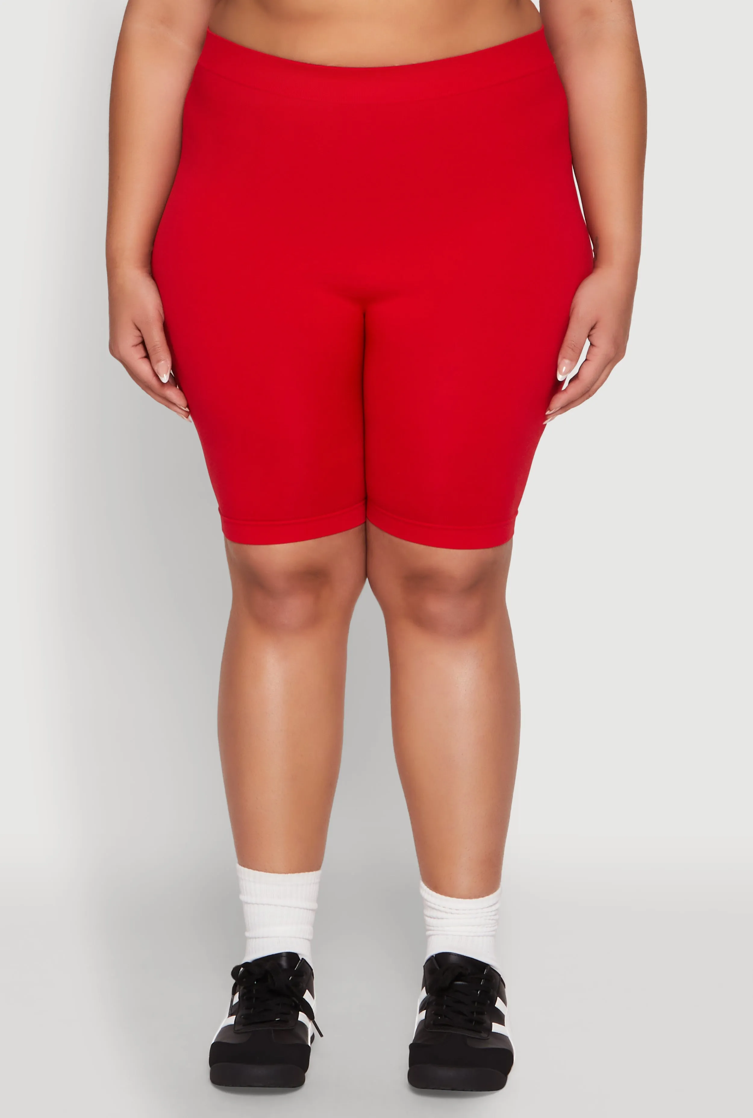 Plus Size High Waisted Seamless Bike Shorts sold by Rainbow product image thumbnail 5
