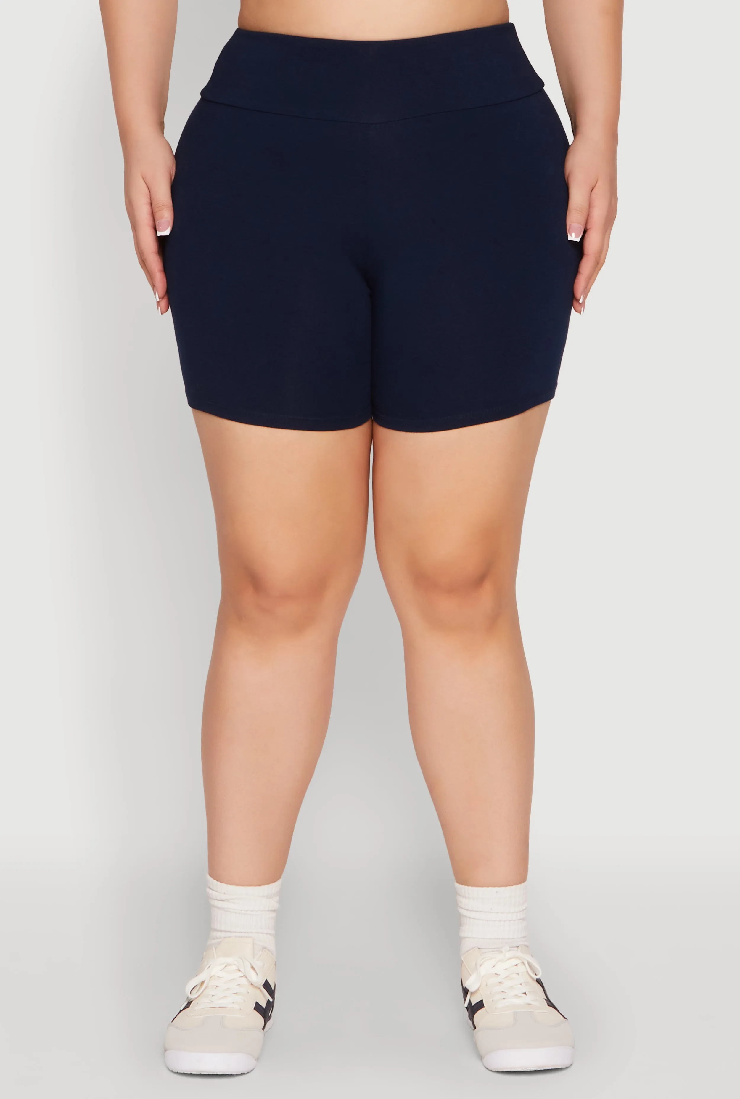 Plus Size Seamless High Waisted Biker Shorts sold by Rainbow product image thumbnail 5