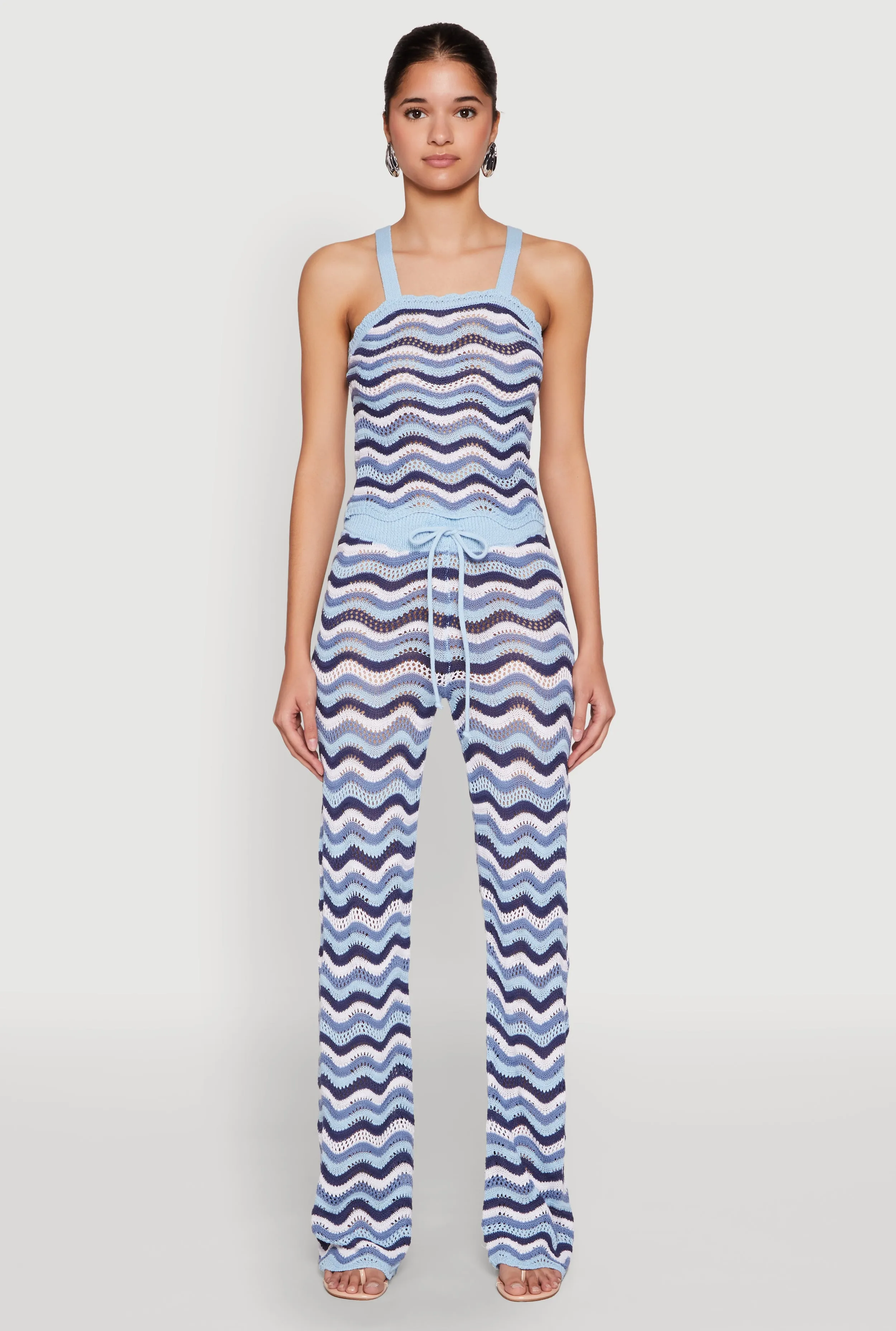 Wavy Striped Crochet Pants sold by Rainbow