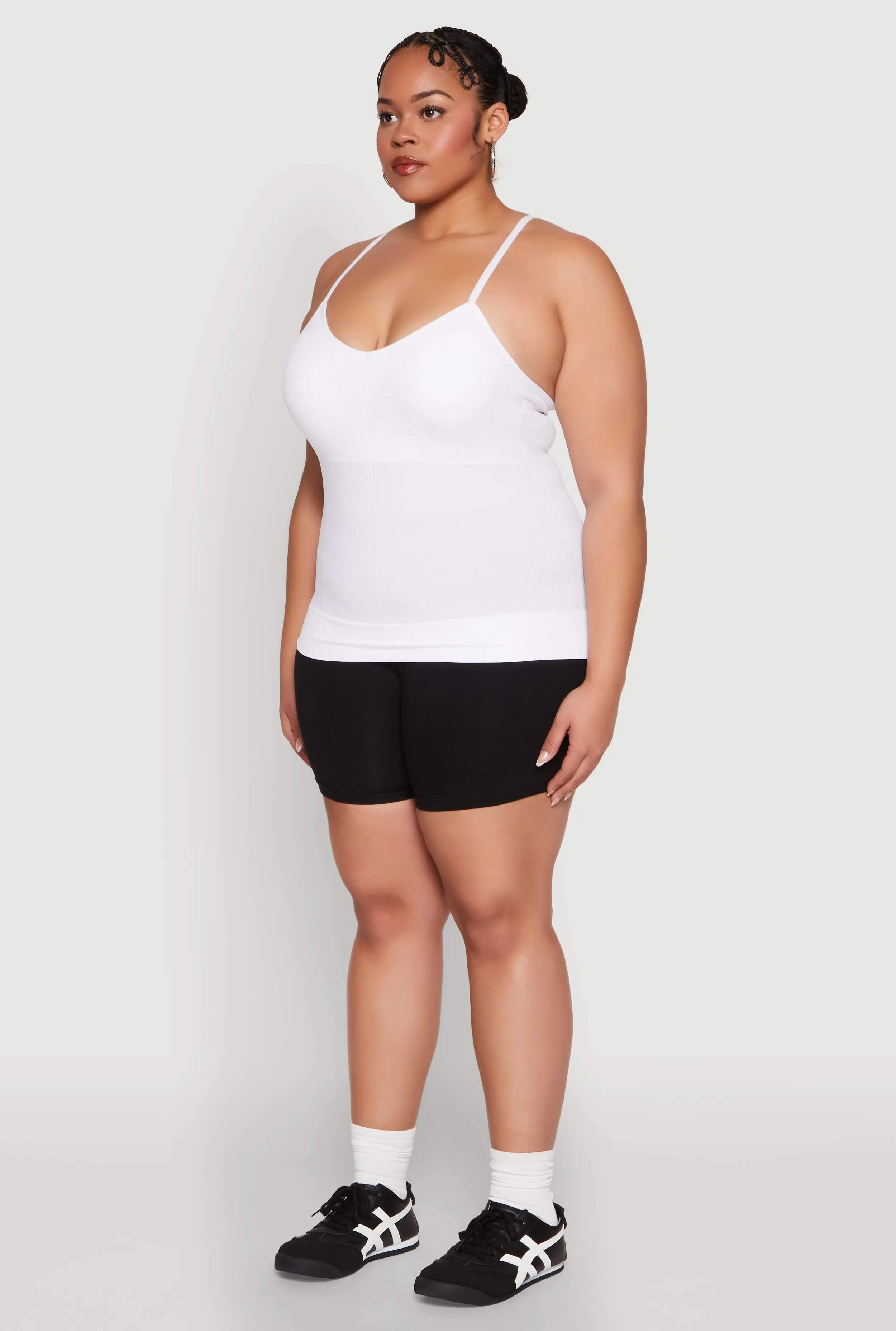 Plus Size Seamless Ribbed V Neck Cami sold by Rainbow product image thumbnail 5
