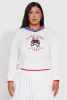 Plus Size Varsity Stripe Printed Pattern Sweatshirt sold by Rainbow