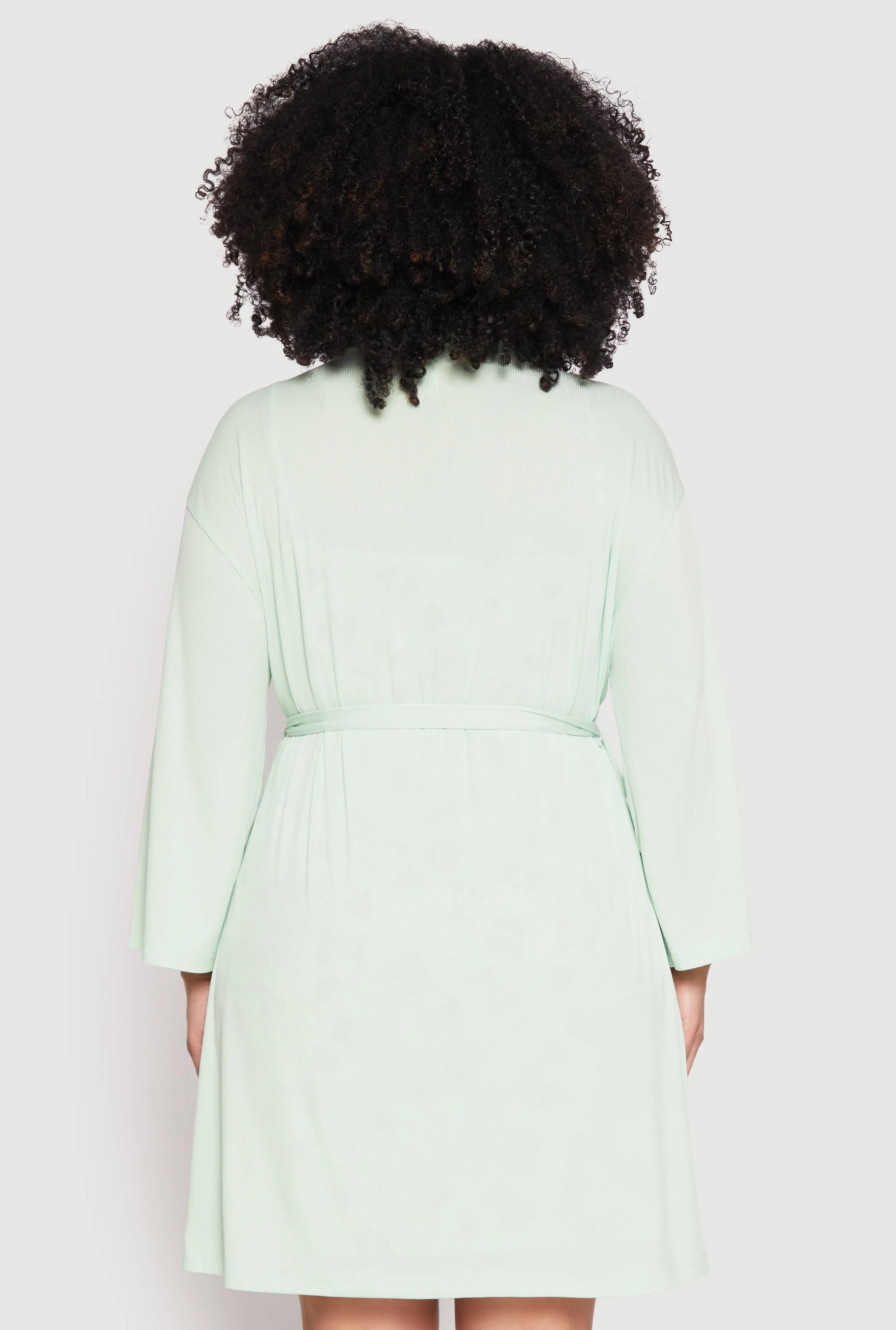 Plus Size Graphic Print Lace Trim Nightgown and Robe sold by Rainbow product image thumbnail 5