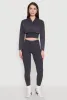 Mineral Wash Hooded Crop Top sold by Rainbow