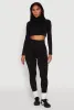 Seamless Mock Neck Zip Front Track Jacket sold by Rainbow