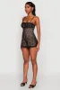 Iris Lace Square Neck Romper sold by Rainbow