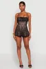 Iris Lace Square Neck Romper sold by Rainbow