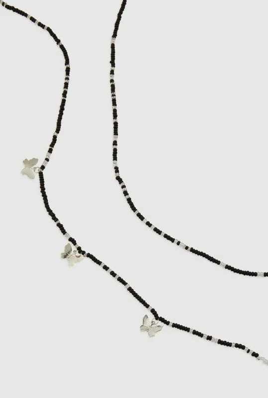 Butterfly Beaded Belly Chain 2 Pack sold by Rainbow
